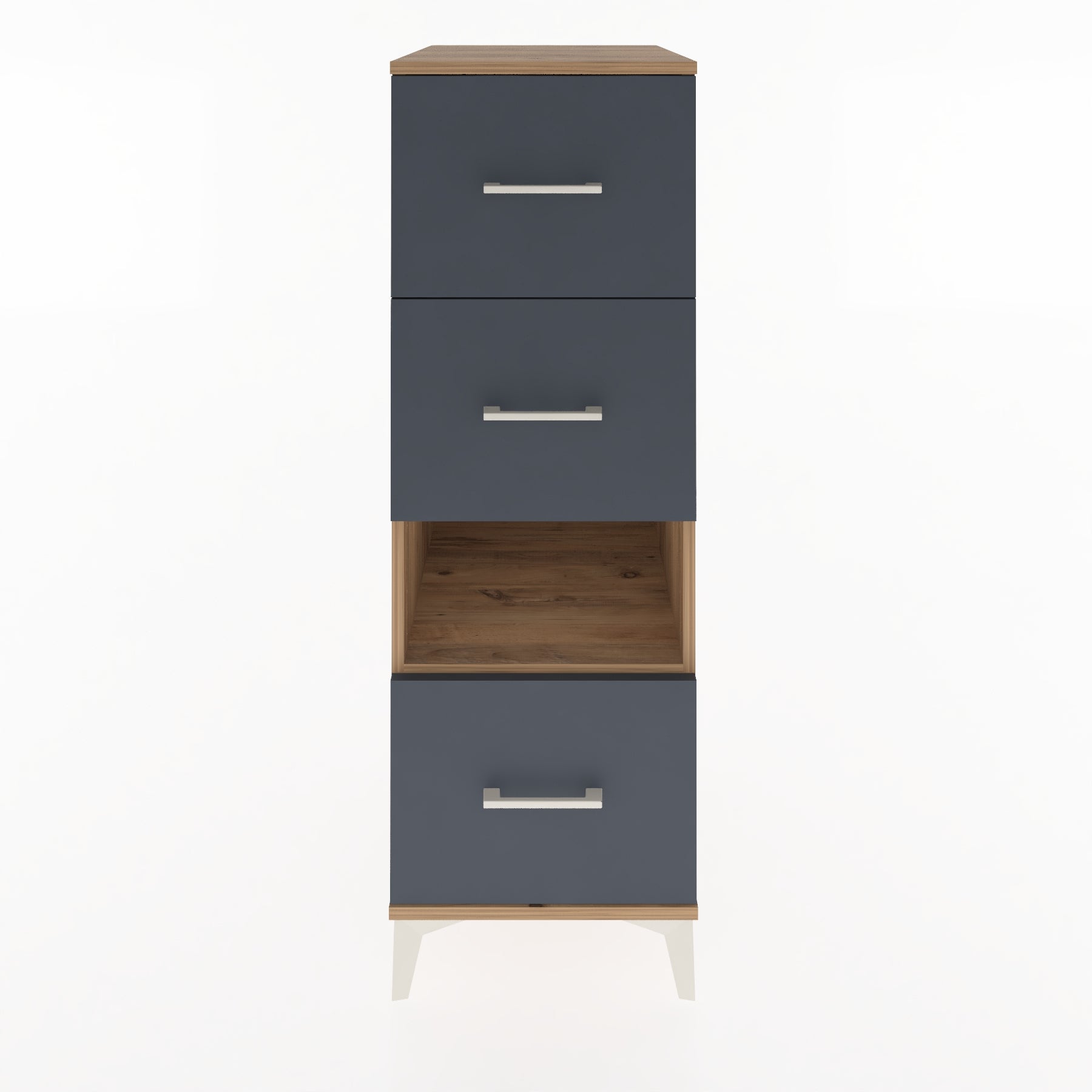 Woodntry Modular Cabinet Pine 44x59x122 cm with Drawers and Shelves CR41-3