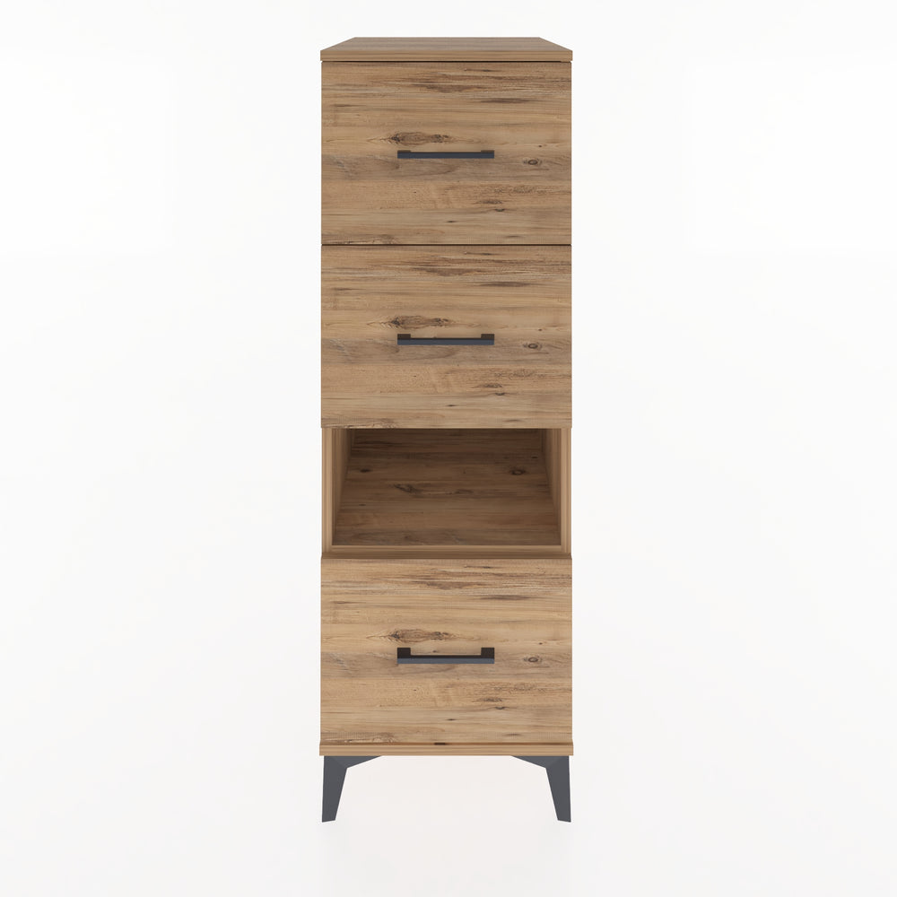 Woodntry Modular Cabinet Pine 44x59x122 cm with Drawers and Shelves CR41-3