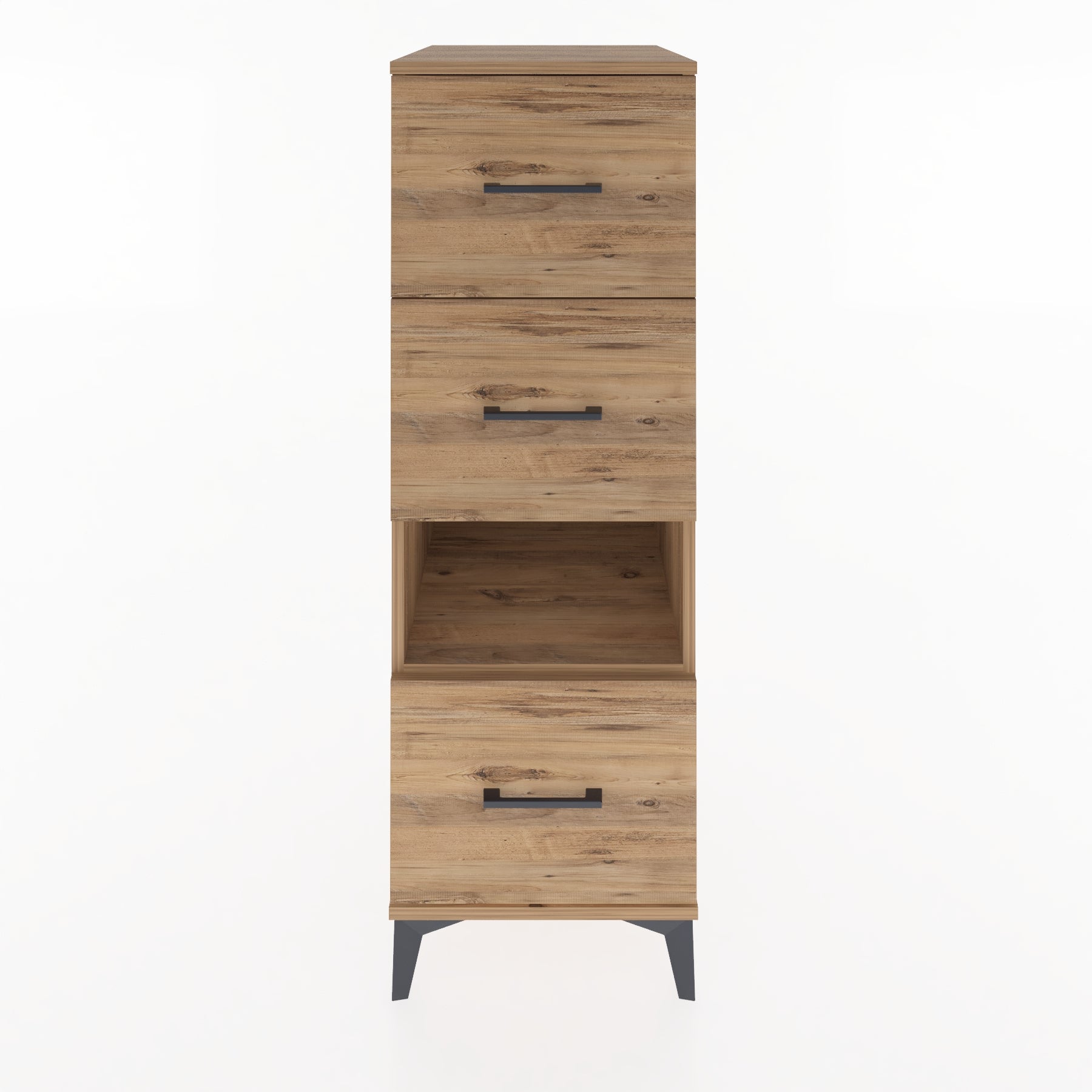 Woodntry Modular Cabinet Pine 44x59x122 cm with Drawers and Shelves CR41-3