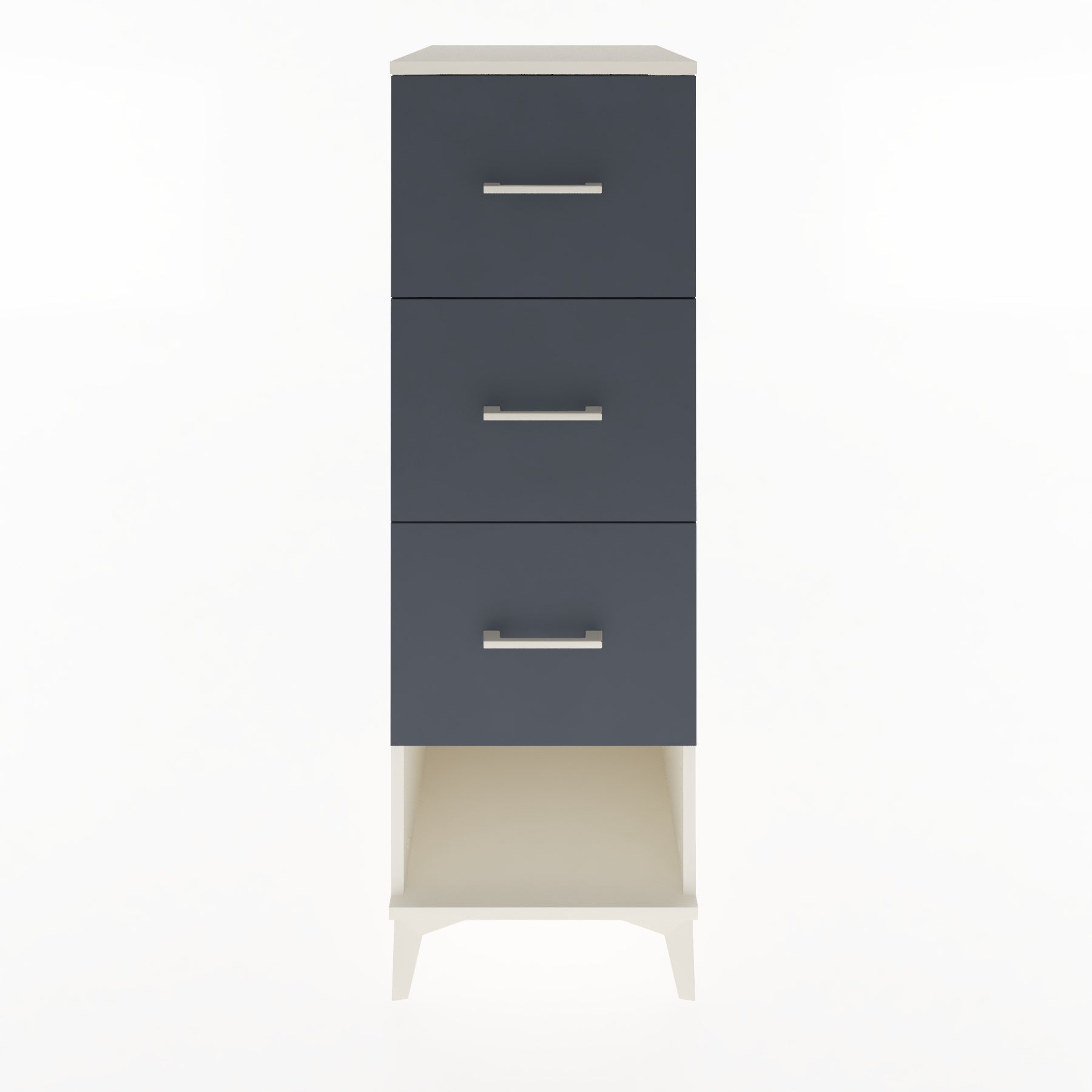 Woodntry Modular Cabinet Moonstone 44x59x122 cm with Drawers and Shelves CR42-1