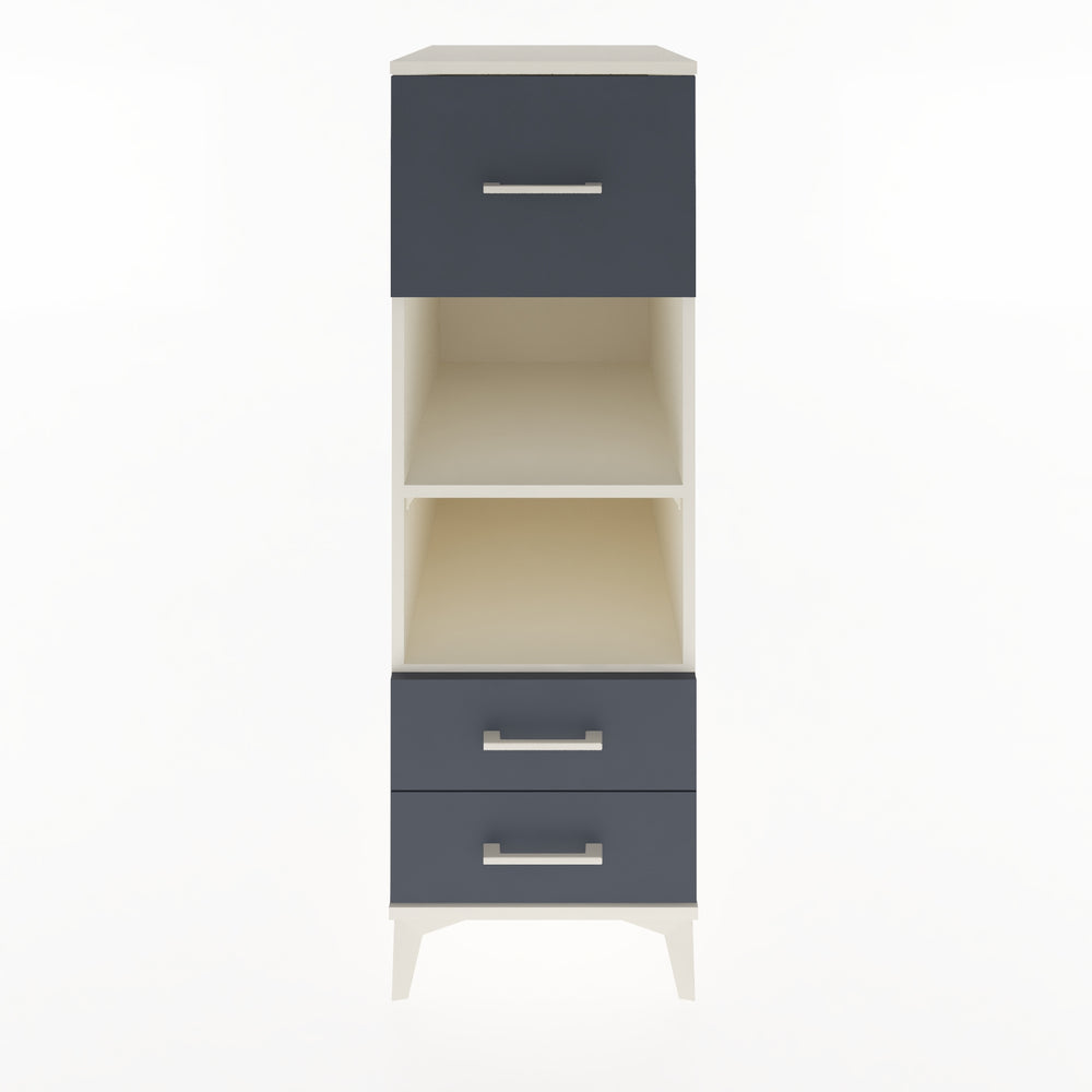 Woodntry Modular Cabinet Moonstone 44x59x122 cm with Drawers and Shelves CR92-1