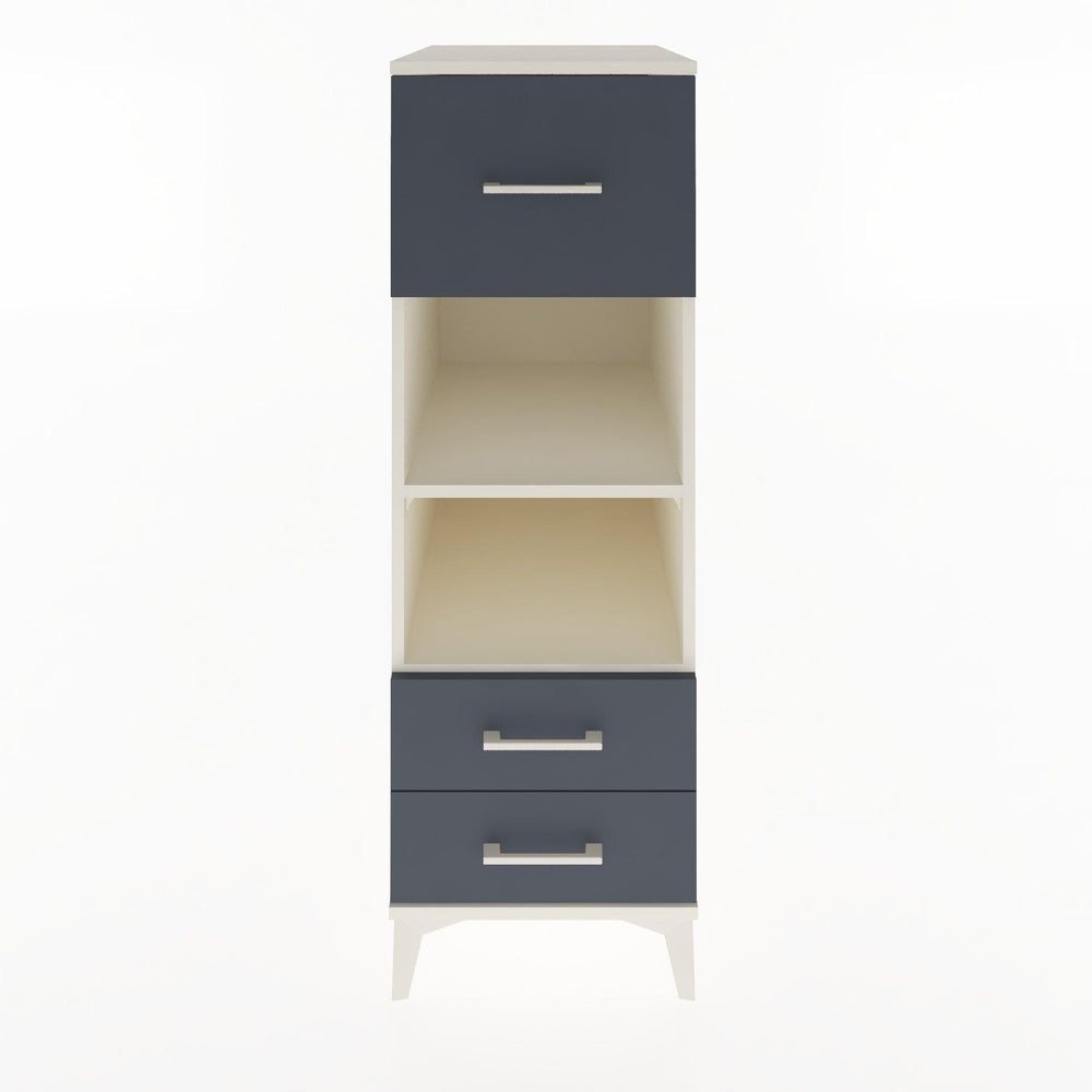 Woodntry Modular Cabinet Moonstone 44x30x122 cm with Drawers and Shelves CR92-1