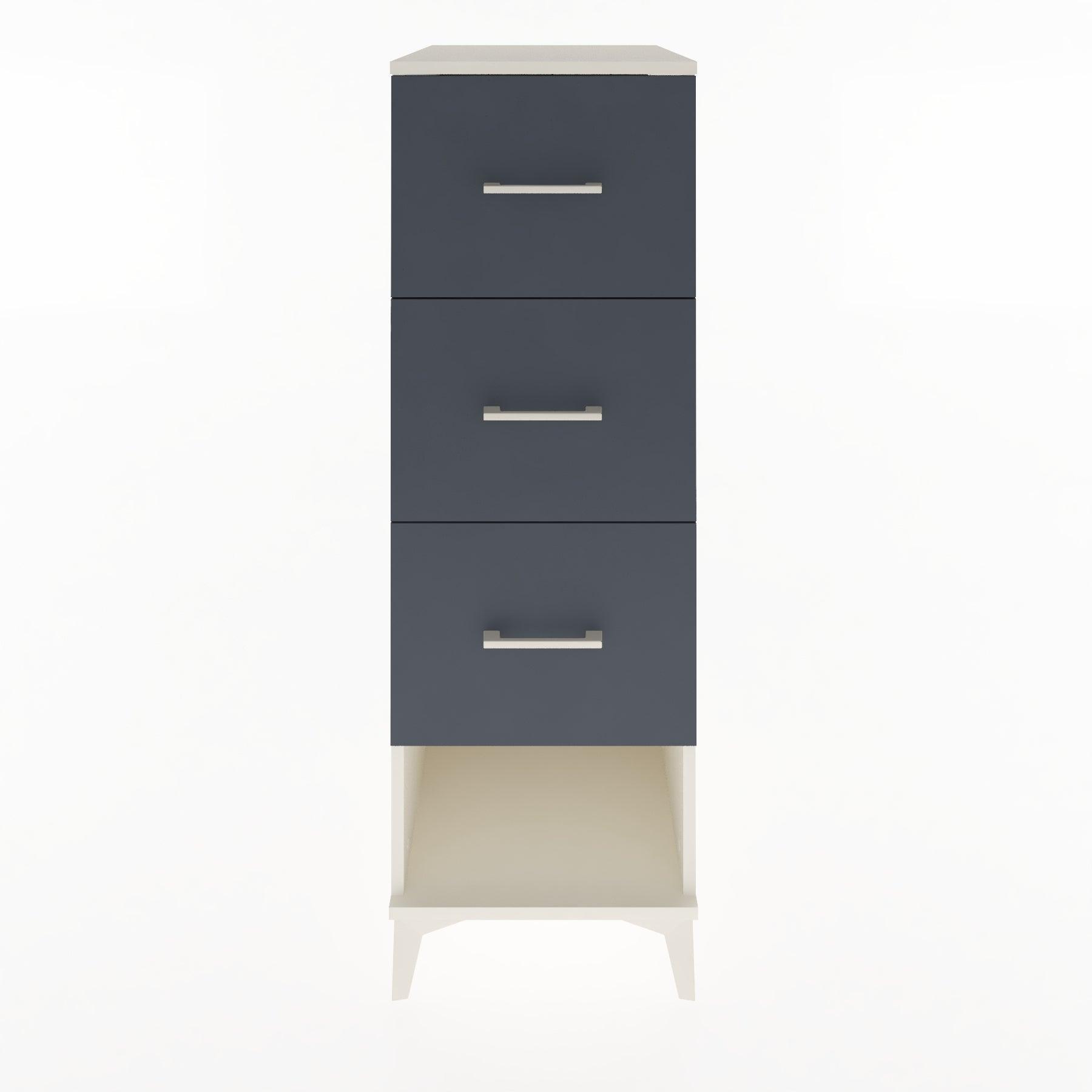 Woodntry Modular Cabinet Moonstone 44x30x122 cm with Drawers and Shelves CR42-1