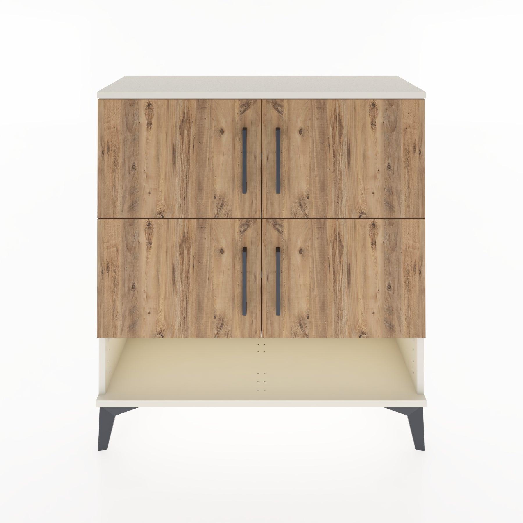 Woodntry Modular Dresser Moonstone 88x30x84 cm with Cover and Shelf KR42-1
