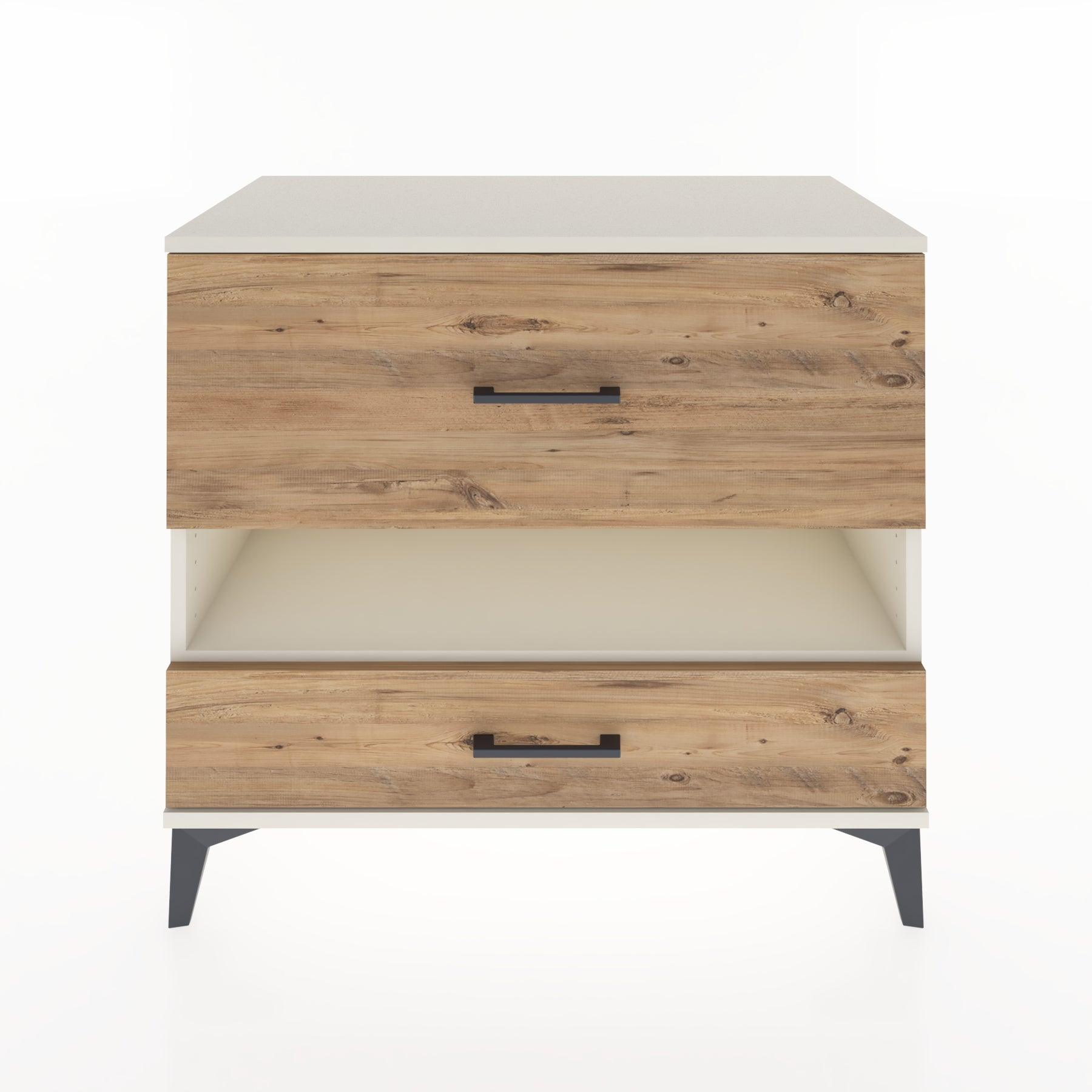 Woodntry Modüler Şifonyer Aytaşı 88x44x68 cm Çekmeceli ve Raflı CR42-1