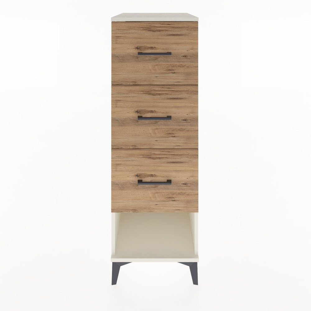 Woodntry Modüler Dolap Aytaşı 44x30x122 cm Çekmeceli ve Raflı CR42-1