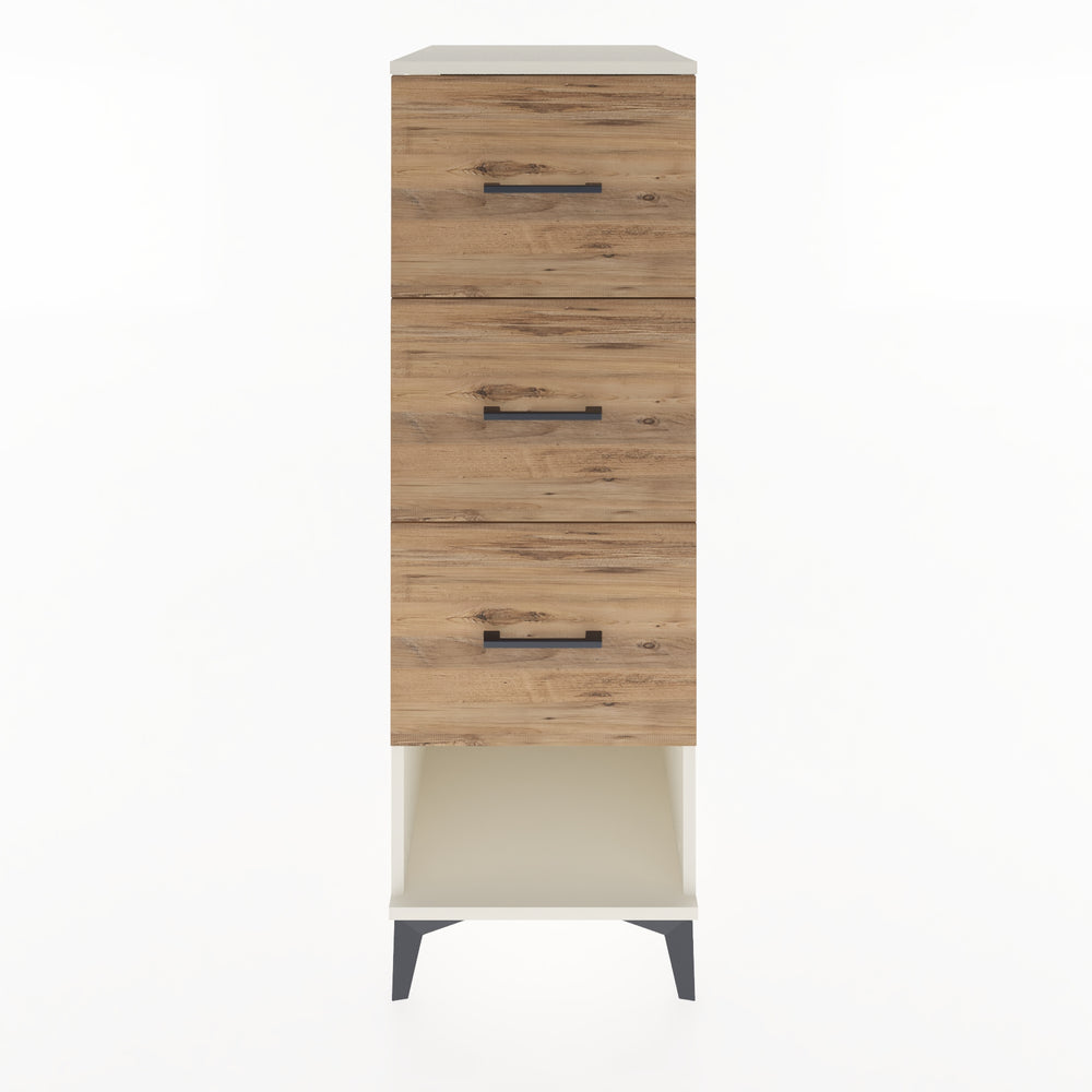 Woodntry Modüler Dolap Aytaşı 44x59x122 cm Çekmeceli ve Raflı CR42-1