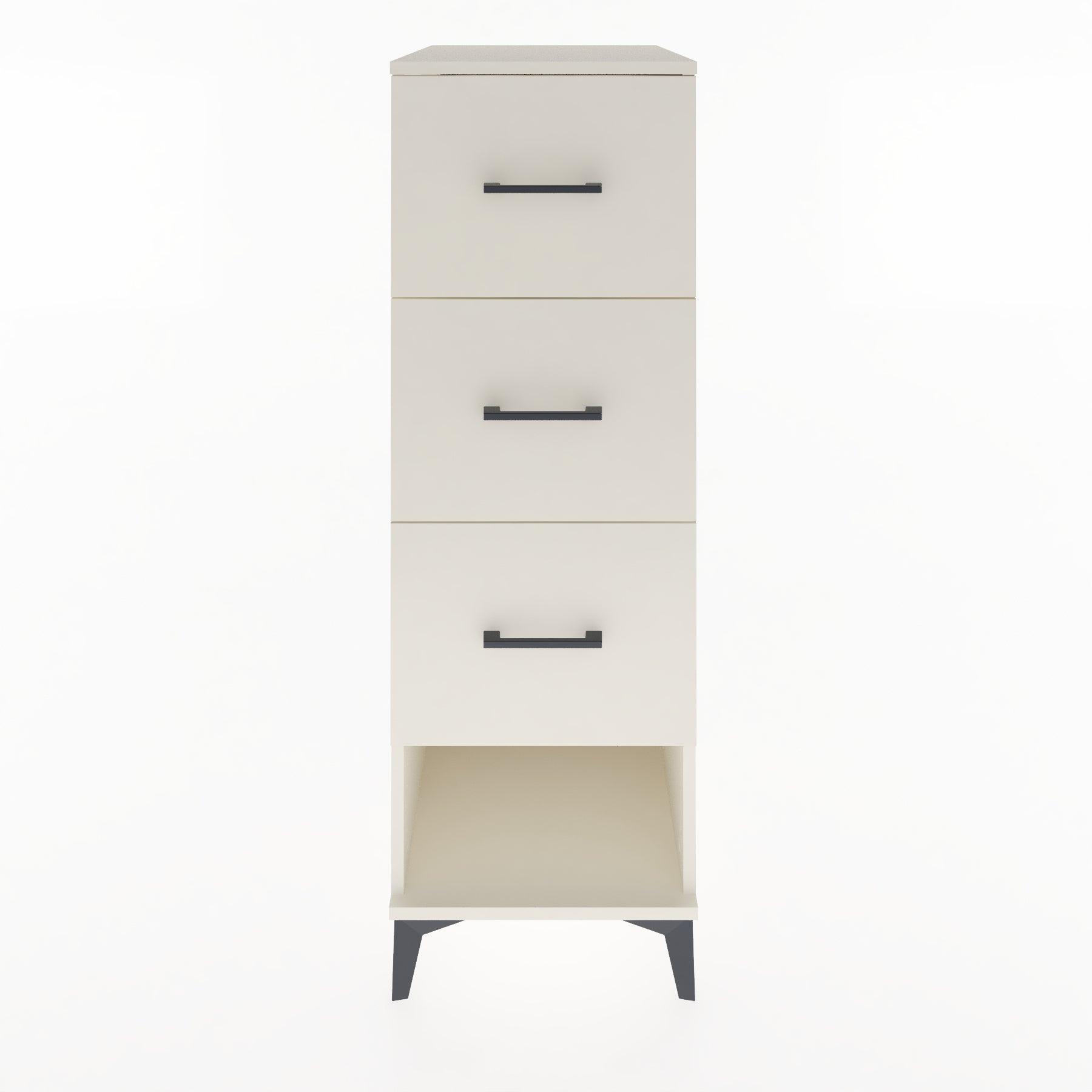 Woodntry Modular Cabinet Moonstone 44x30x122 cm with Drawers and Shelves CR42-1