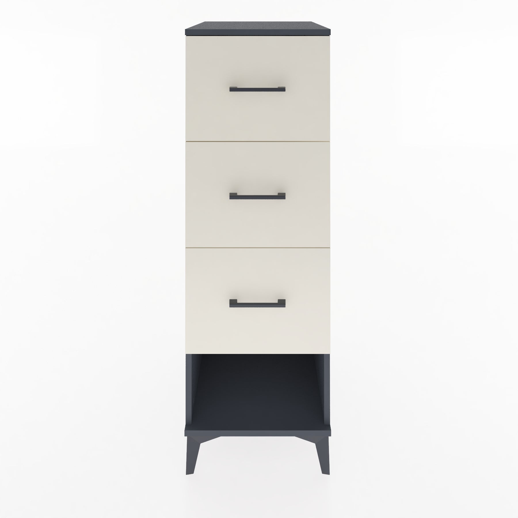 Woodntry Modular Cabinet Anthracite 44x59x122 cm with Drawers and Shelves CR42-2