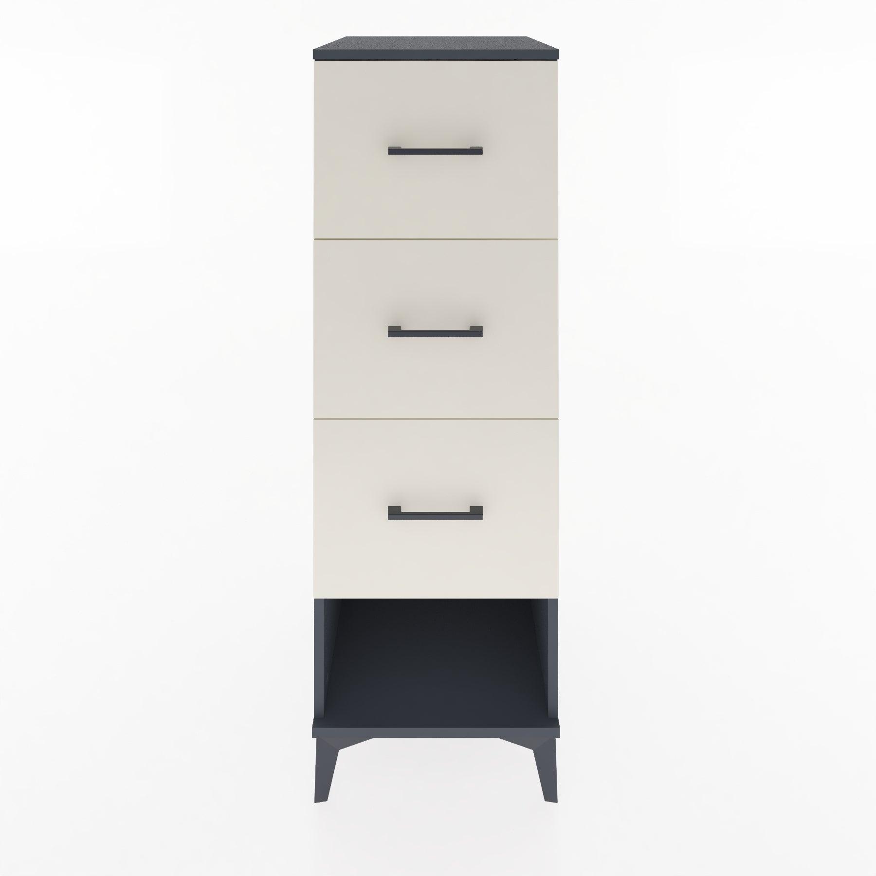 Woodntry Modular Cabinet Anthracite 44x30x122 cm with Drawers and Shelves CR42-2