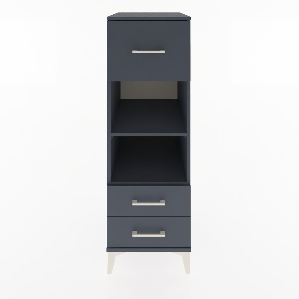 Woodntry Modular Cabinet Anthracite 44x59x122 cm with Drawers and Shelves CR92-2