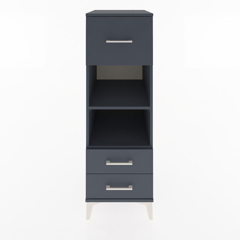Woodntry Modular Cabinet Anthracite 44x30x122 cm with Drawers and Shelves CR92-2
