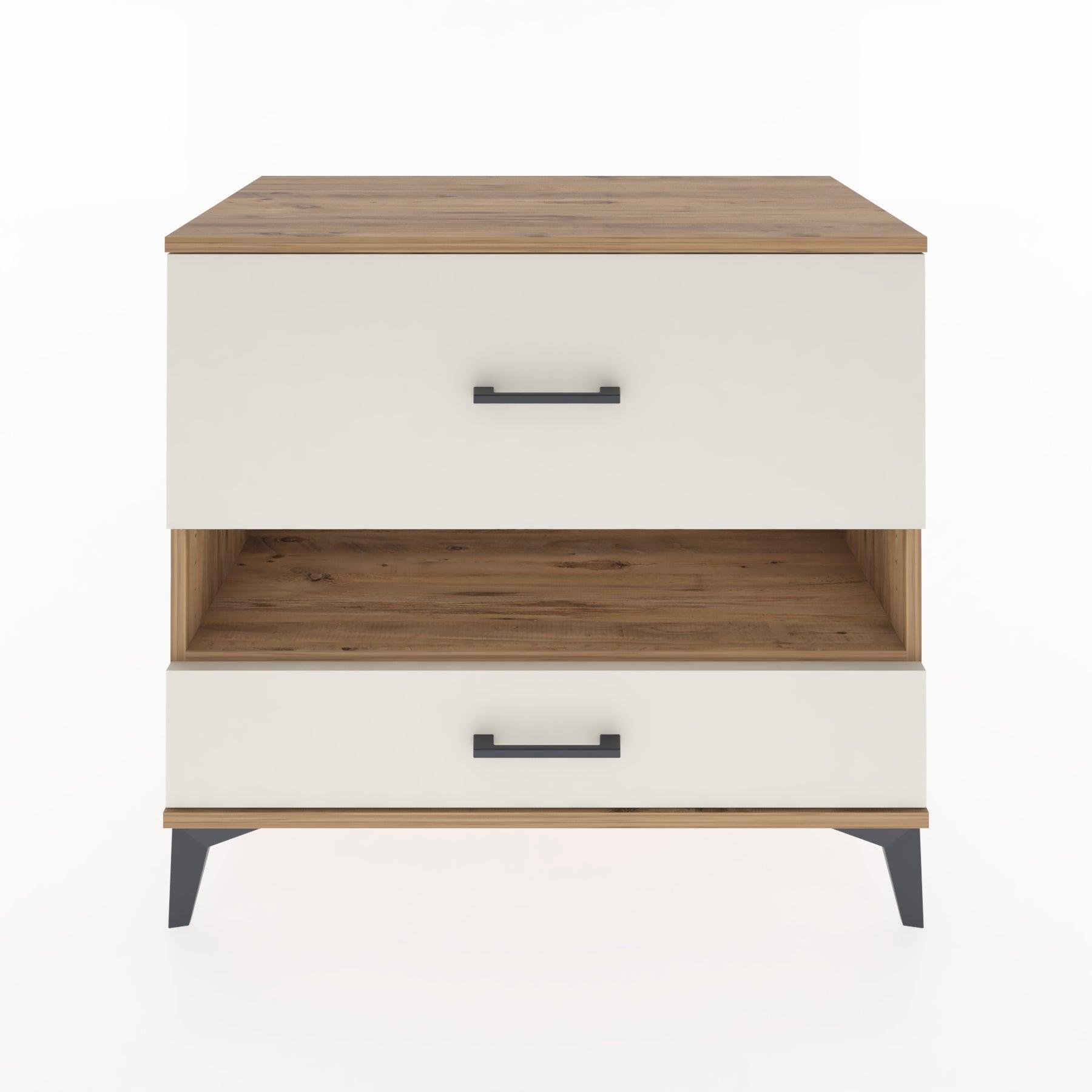 Woodntry Modüler Şifonyer Çam 88x44x68 cm Çekmeceli ve Raflı CR42-3
