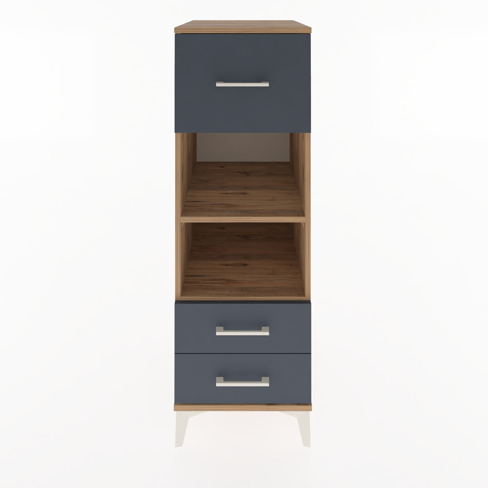 Woodntry Modular Cabinet Pine 44x59x122 cm with Drawers and Shelves CR92-3
