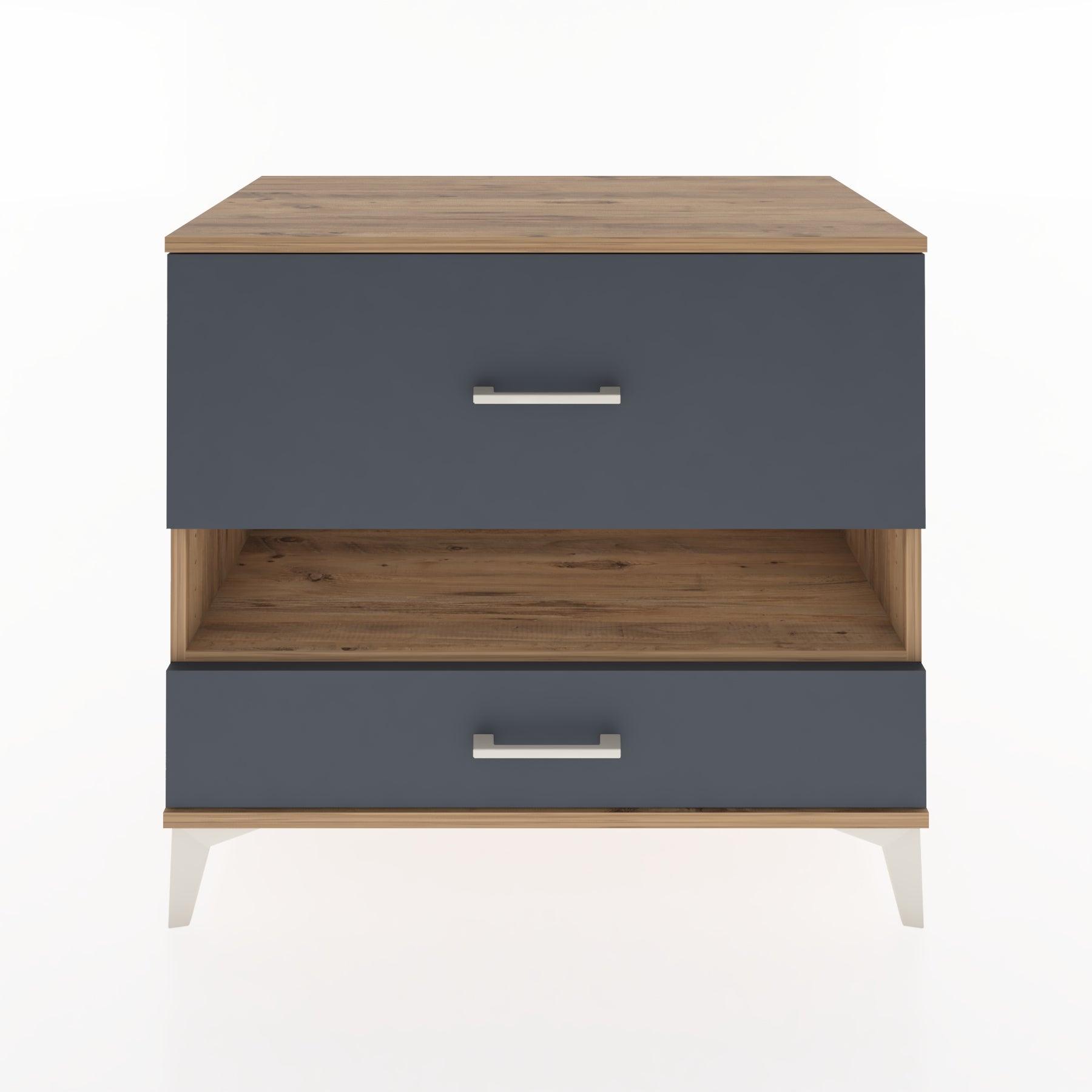 Woodntry Modüler Şifonyer Çam 88x44x68 cm Çekmeceli ve Raflı CR42-3