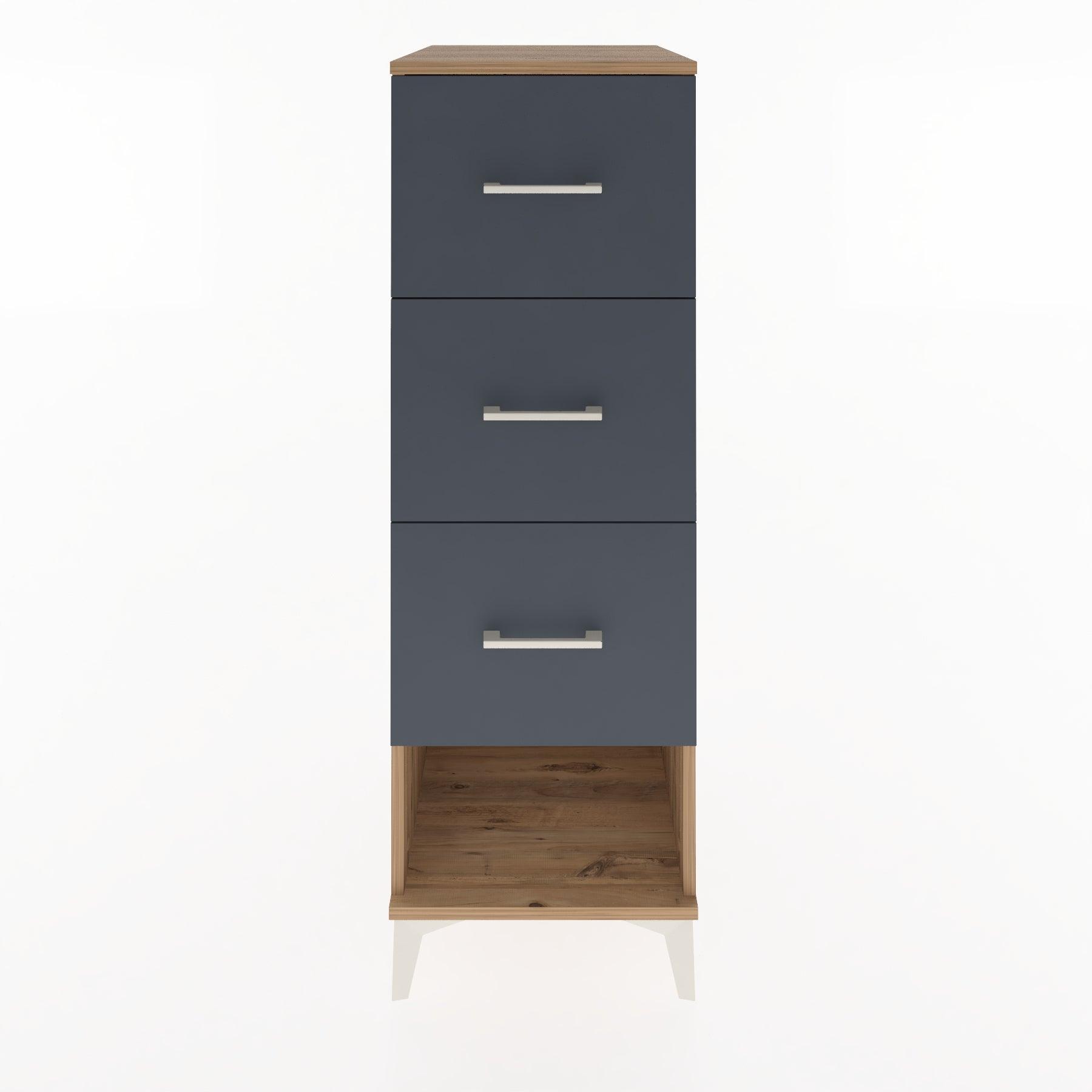 Woodntry Modular Cabinet Pine 44x30x122 cm with Drawers and Shelves CR42-3