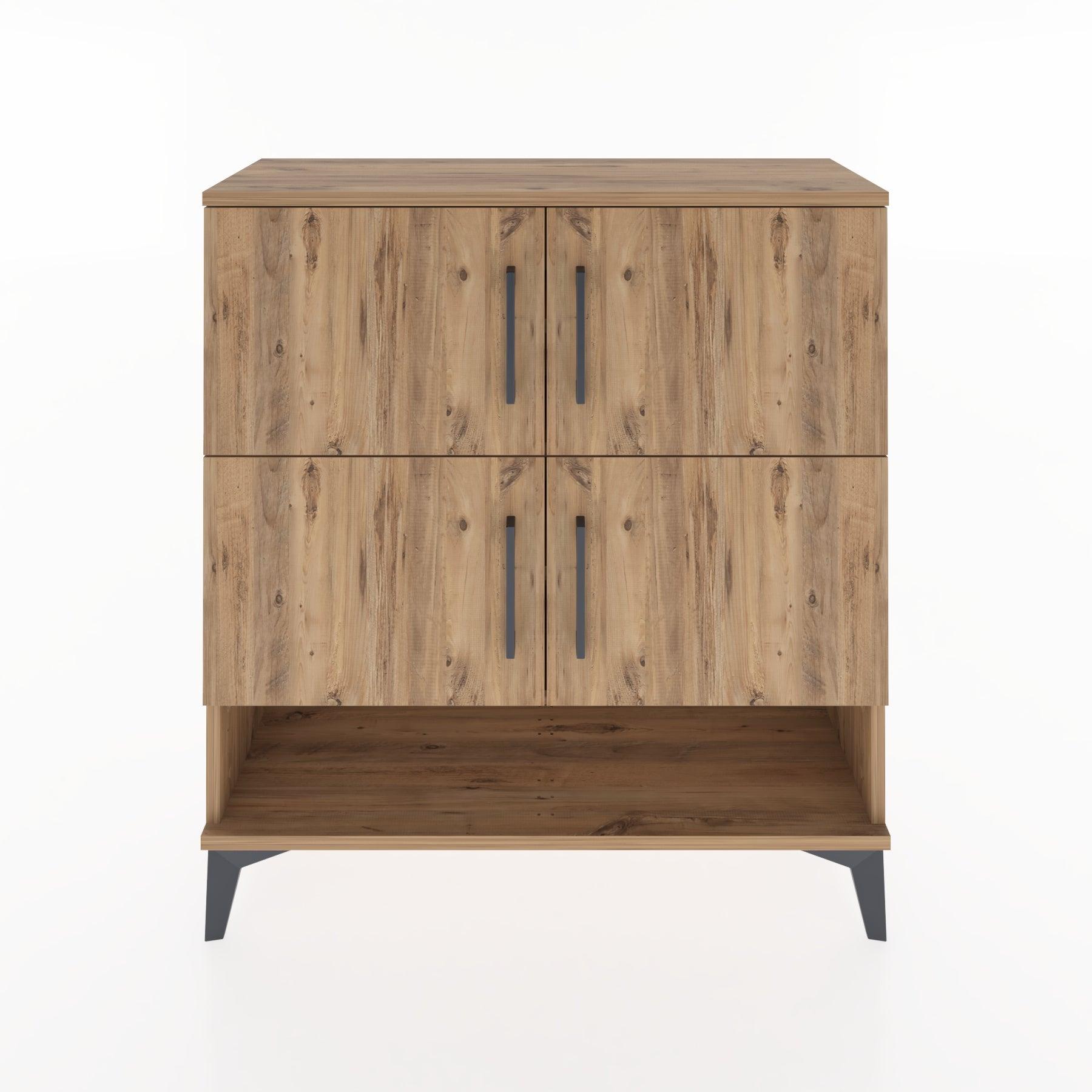 Woodntry Modular Dresser Pine 88x30x84 cm with Cover and Shelf KR42-3