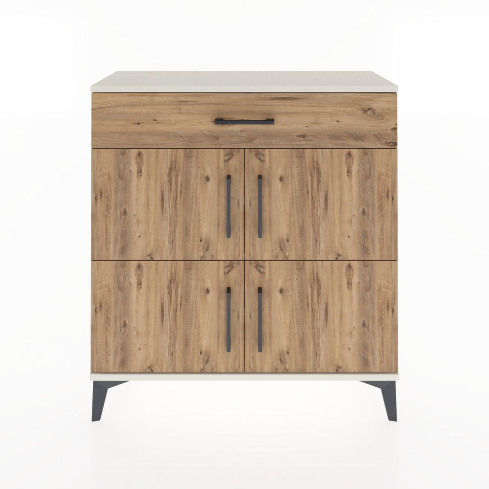 Woodntry Modüler Şifonyer Aytaşı 88x30x84 cm Kapaklı ve Çekmeceli KC43-1