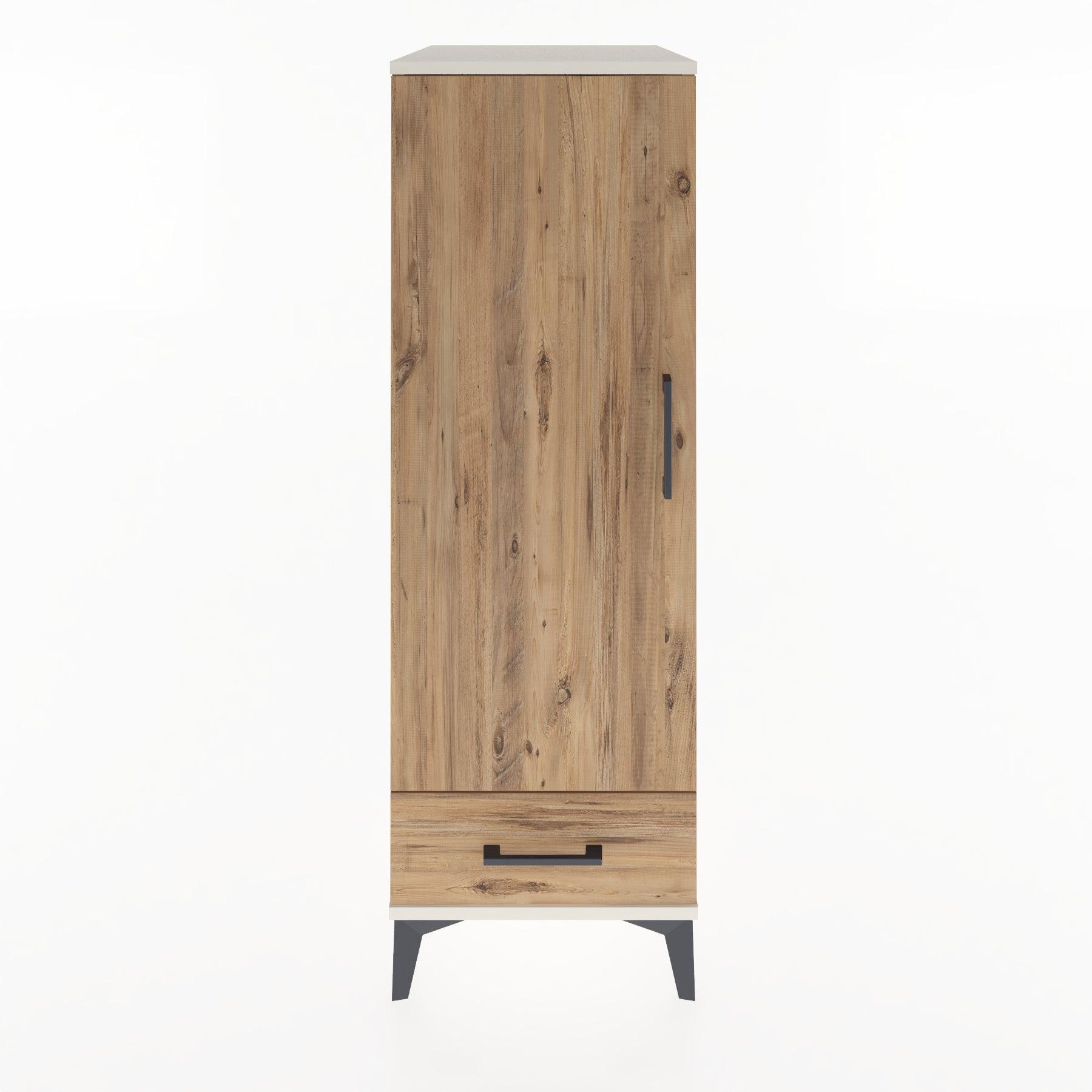 Woodntry Modular Cabinet Moonstone 44x30x122 cm with Doors and Drawers KC43-1
