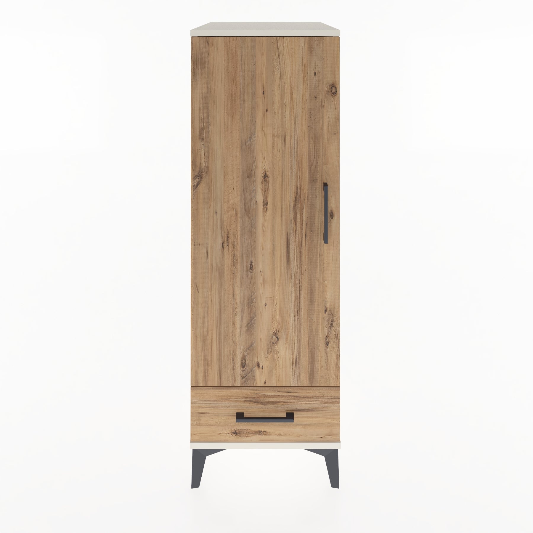 Woodntry Modular Cabinet Moonstone 44x59x122 cm with Doors and Drawers KC43-1