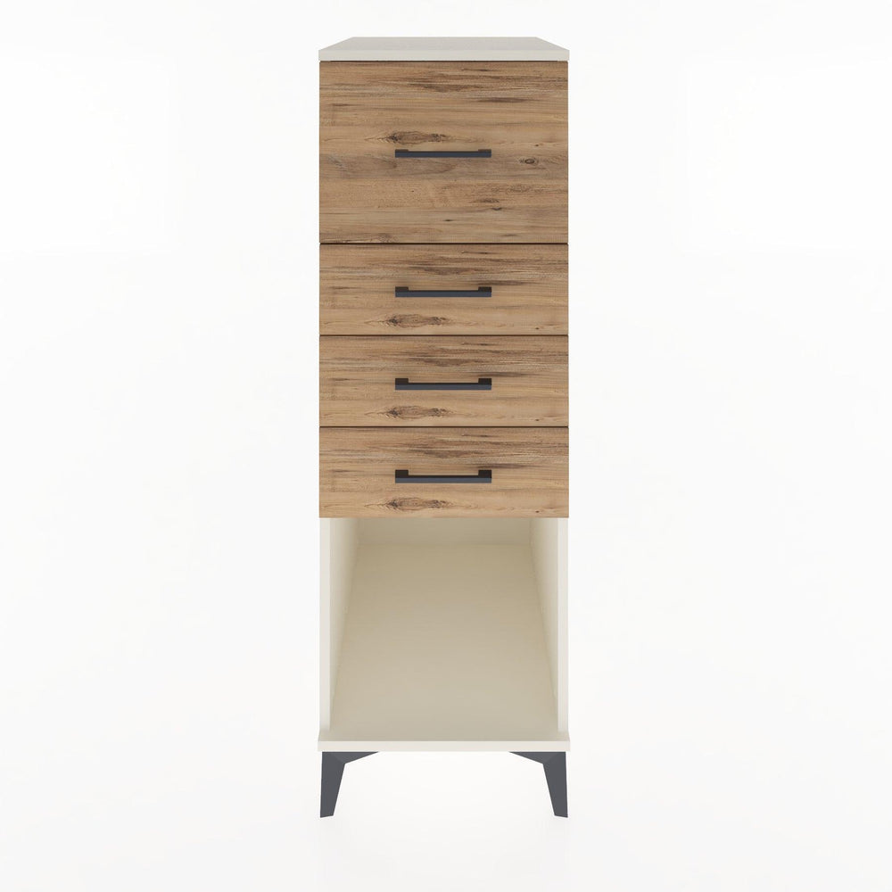 Woodntry Modular Cabinet Moonstone 44x30x122 cm with Drawers and Shelves CR93-1