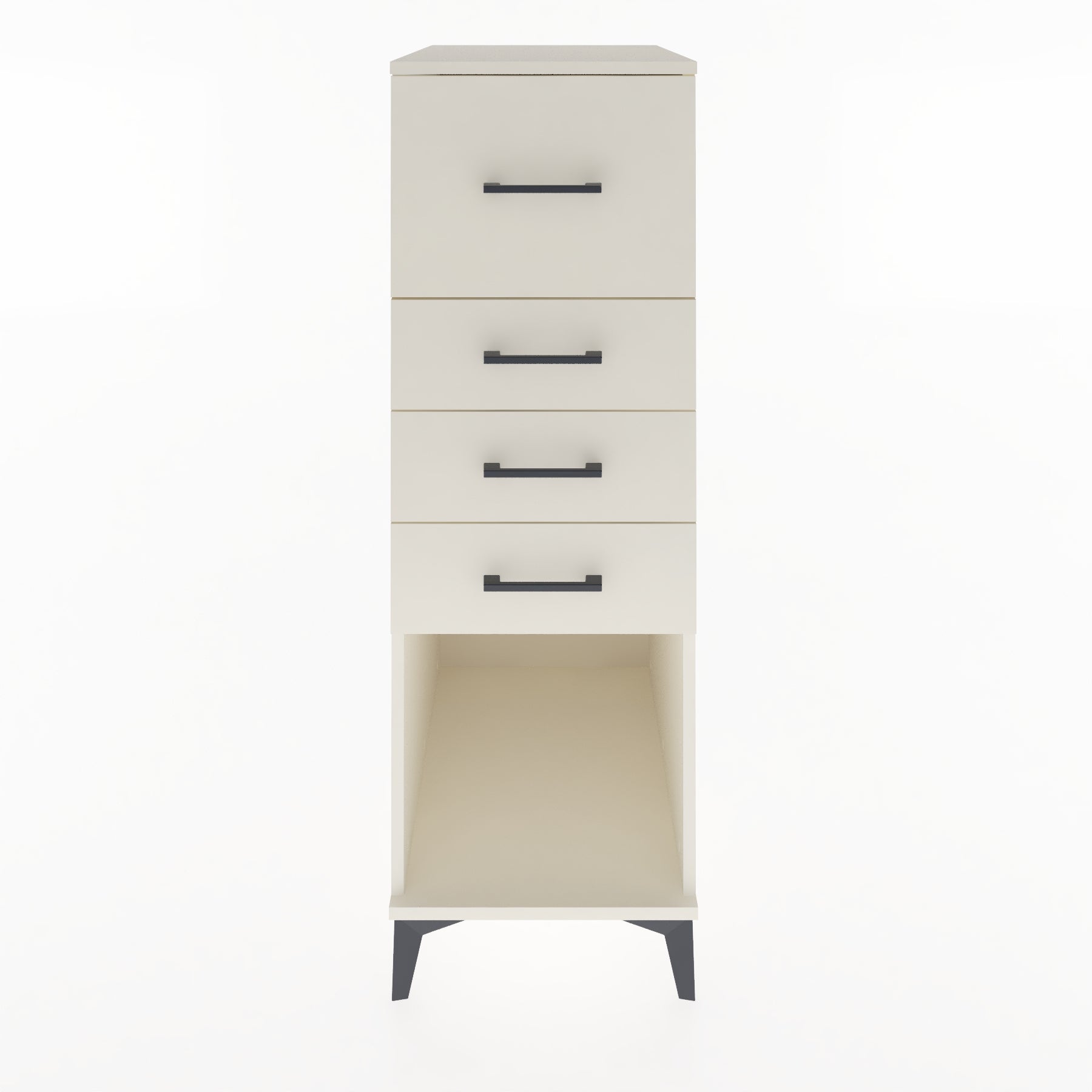 Woodntry Modüler Dolap Aytaşı 44x59x122 cm Çekmeceli ve Raflı CR93-1