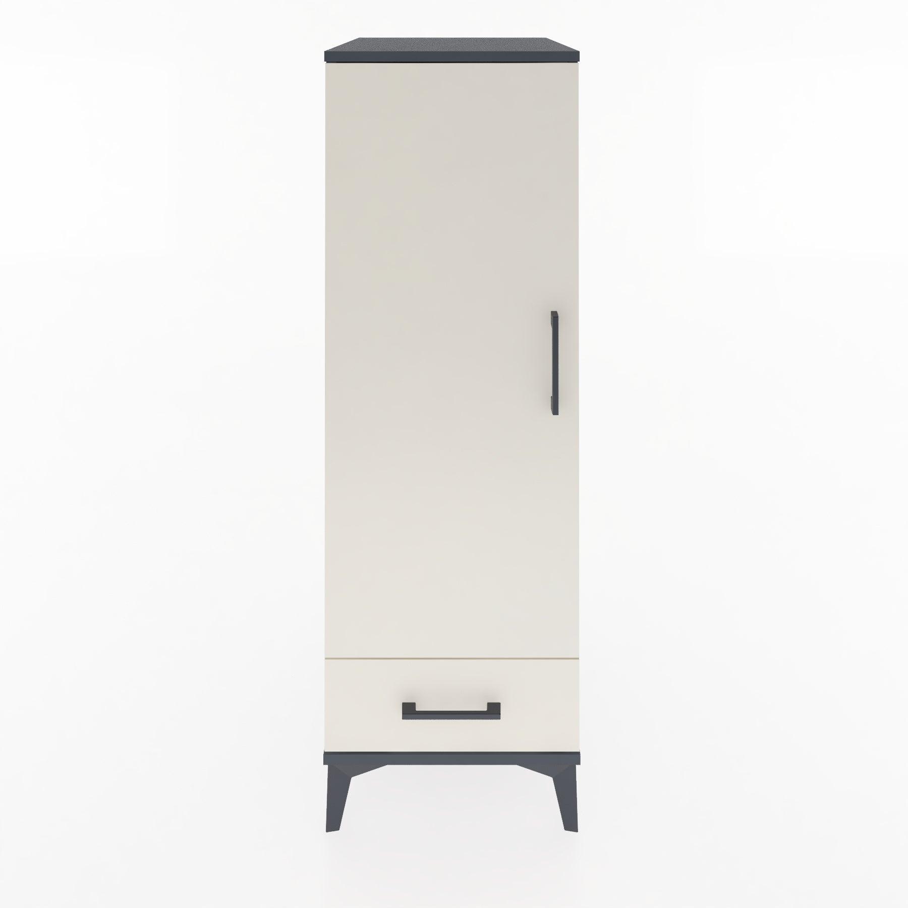 Woodntry Modular Cabinet Anthracite 44x30x122 cm with Doors and Drawers KC43-2