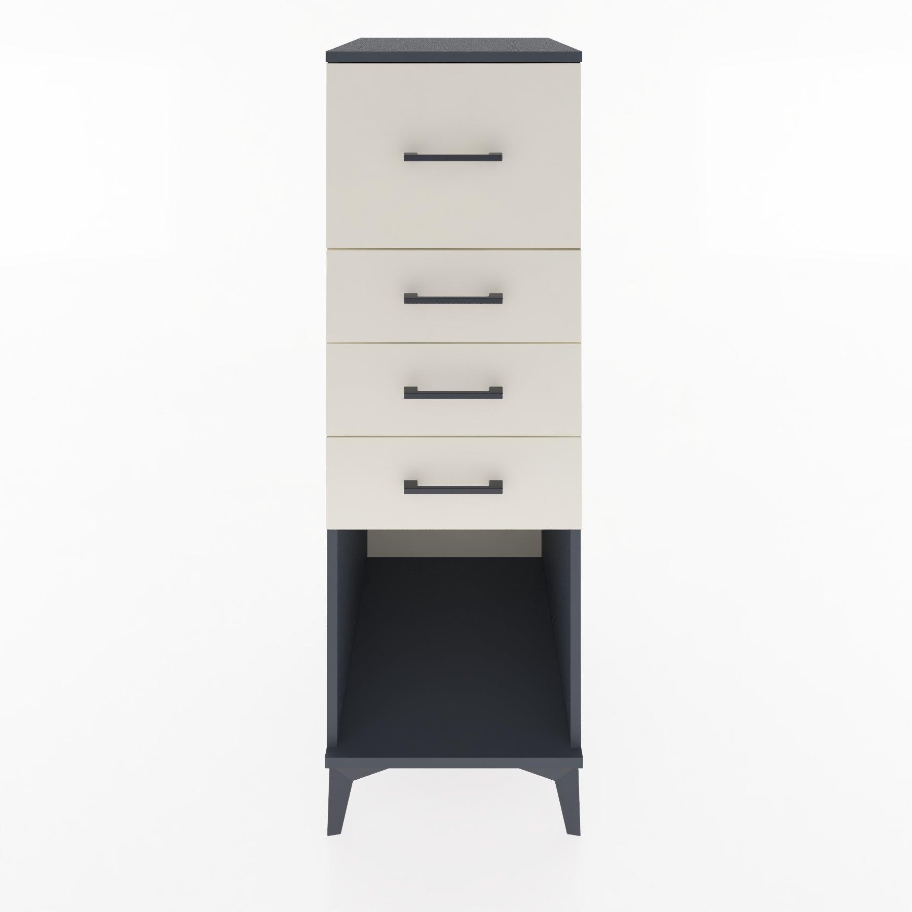 Woodntry Modular Cabinet Anthracite 44x30x122 cm with Drawers and Shelves CR93-2