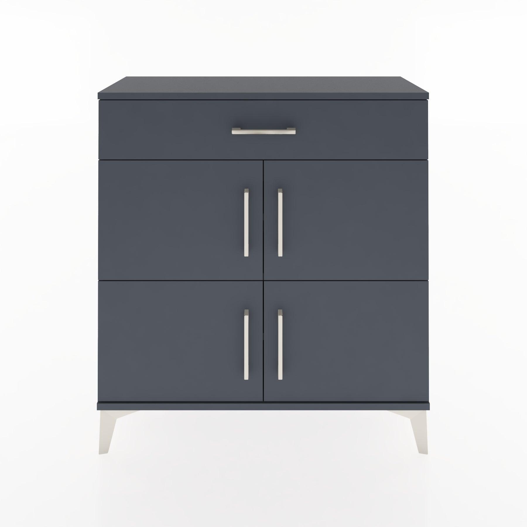 Woodntry Modular Dresser Anthracite 88x30x84 cm with Cover and Drawer KC43-2