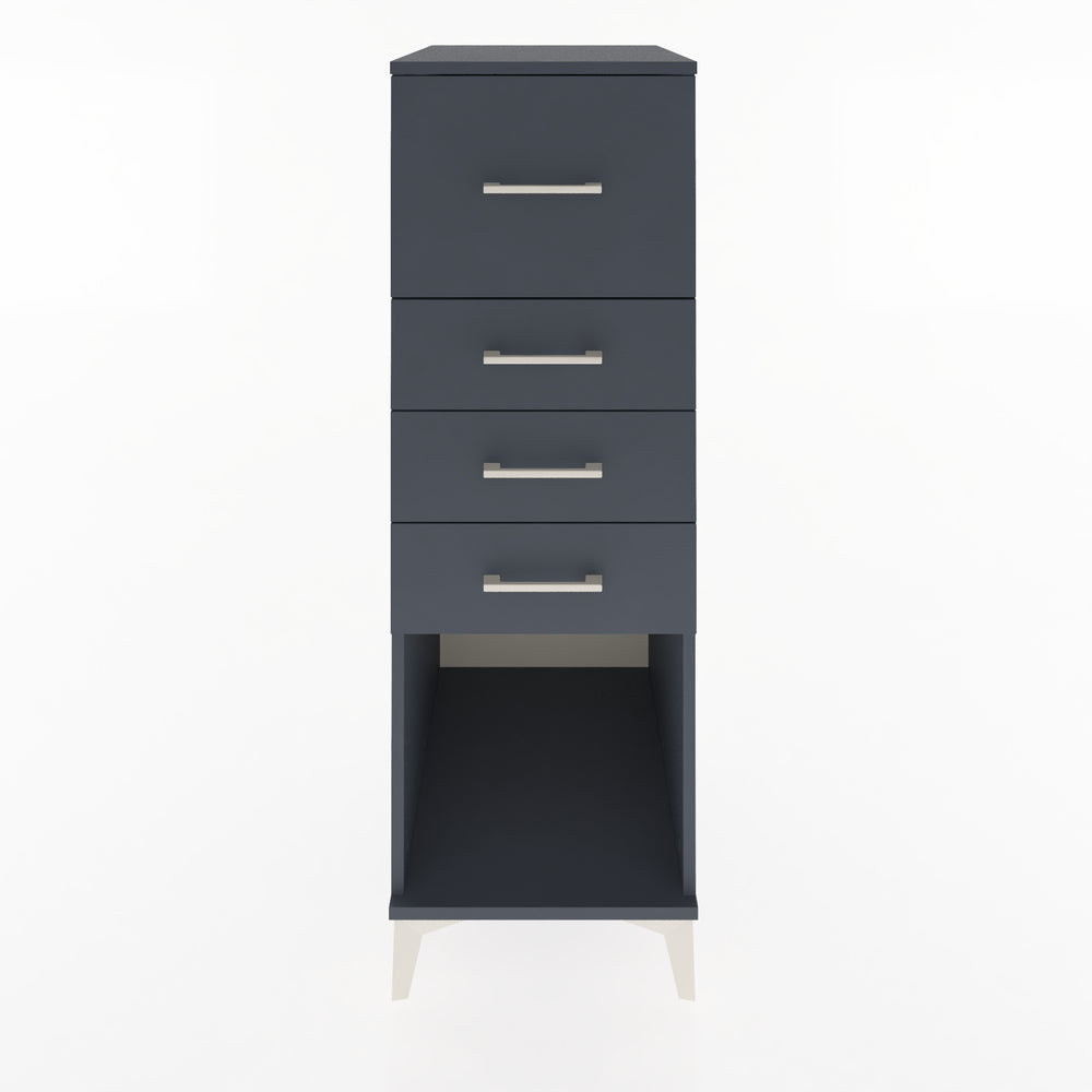 Woodntry Modular Cabinet Anthracite 44x59x122 cm with Drawers and Shelves CR93-2
