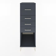 Woodntry Modüler Dolap Antrasit 44x59x122 cm Çekmeceli ve Raflı CR93-2