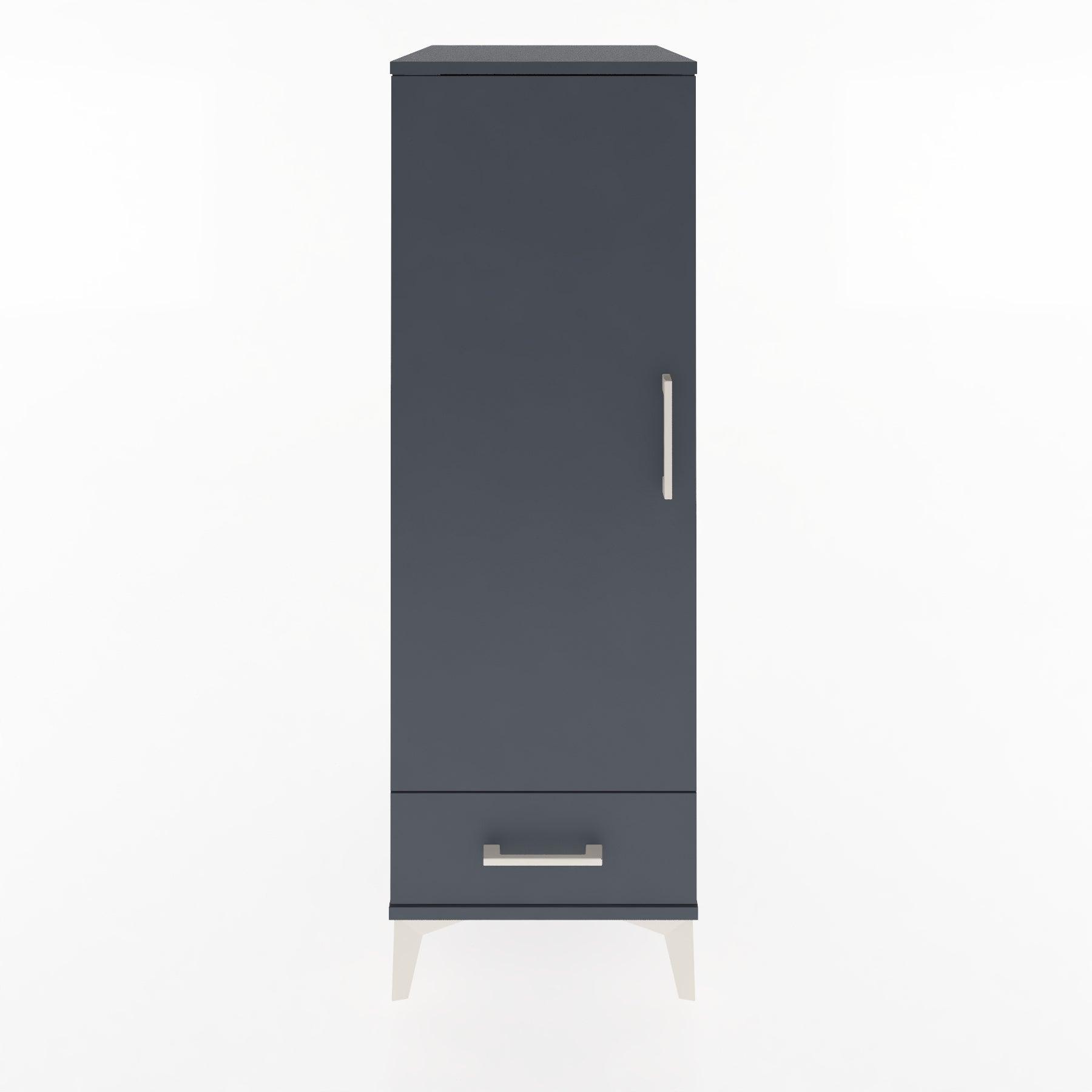 Woodntry Modular Cabinet Anthracite 44x30x122 cm with Doors and Drawers KC43-2