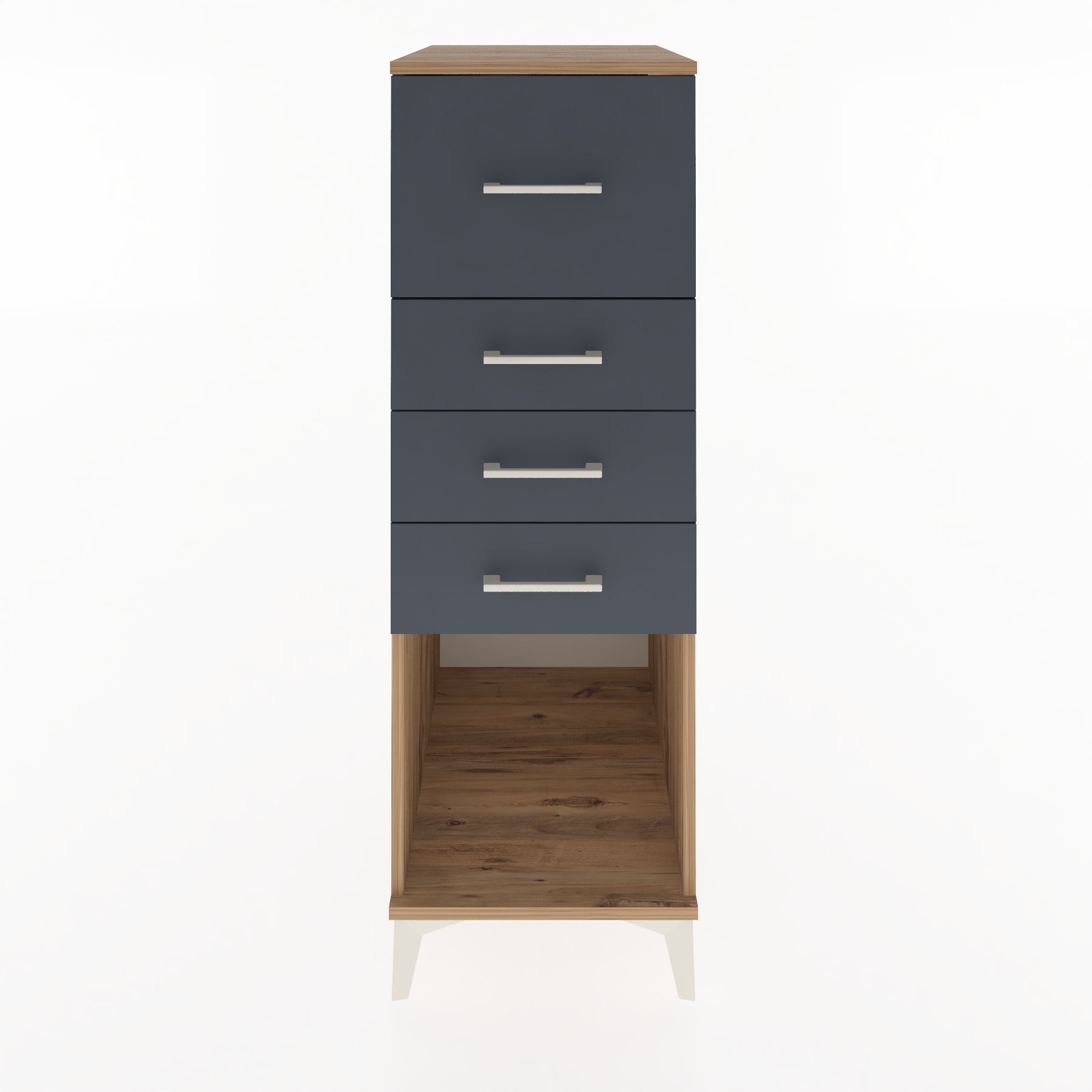 Woodntry Modüler Dolap Çam 44x59x122 cm Çekmeceli ve Raflı CR93-3