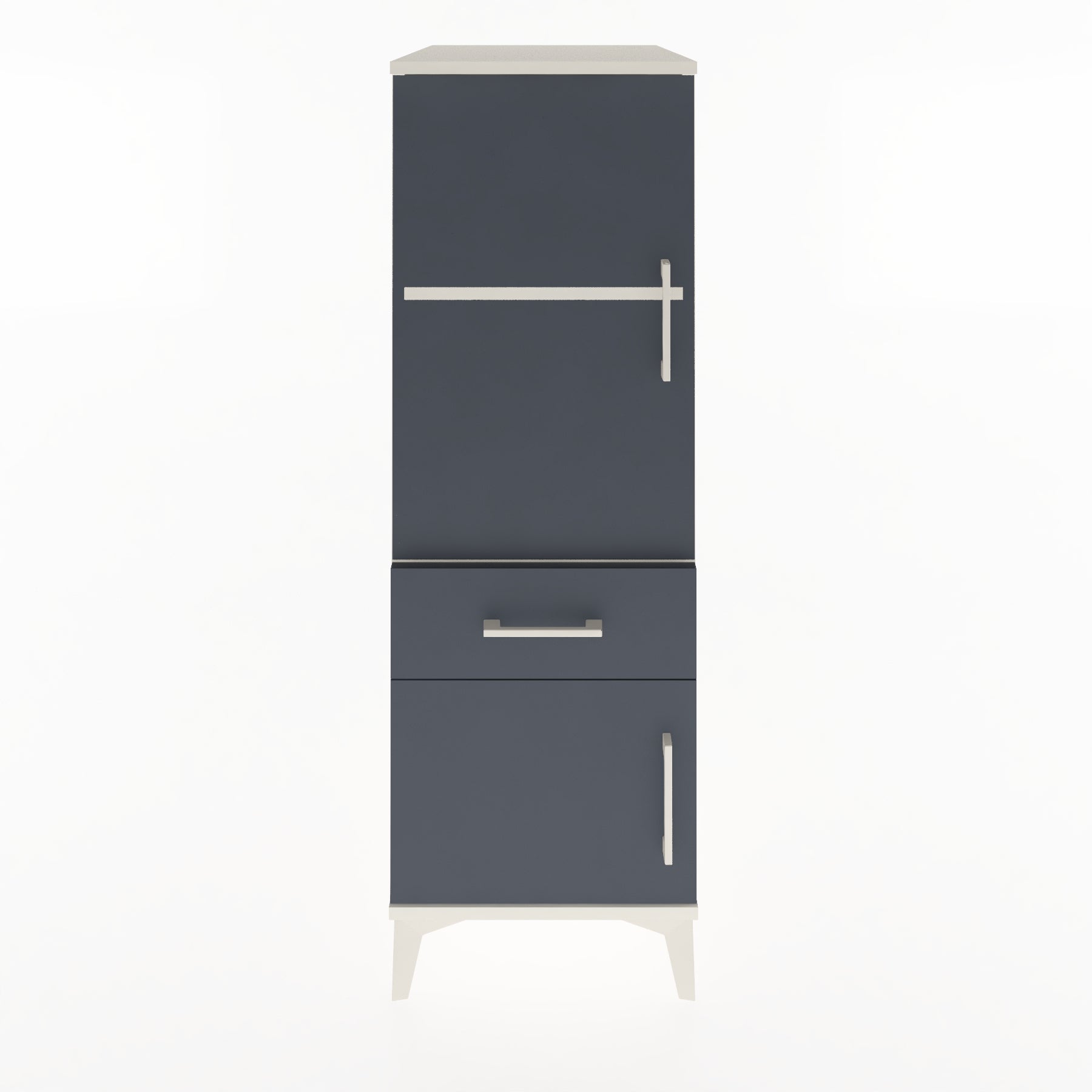 Woodntry Modular Cabinet Moonstone 44x59x122 cm with Doors and Drawers KC44-1