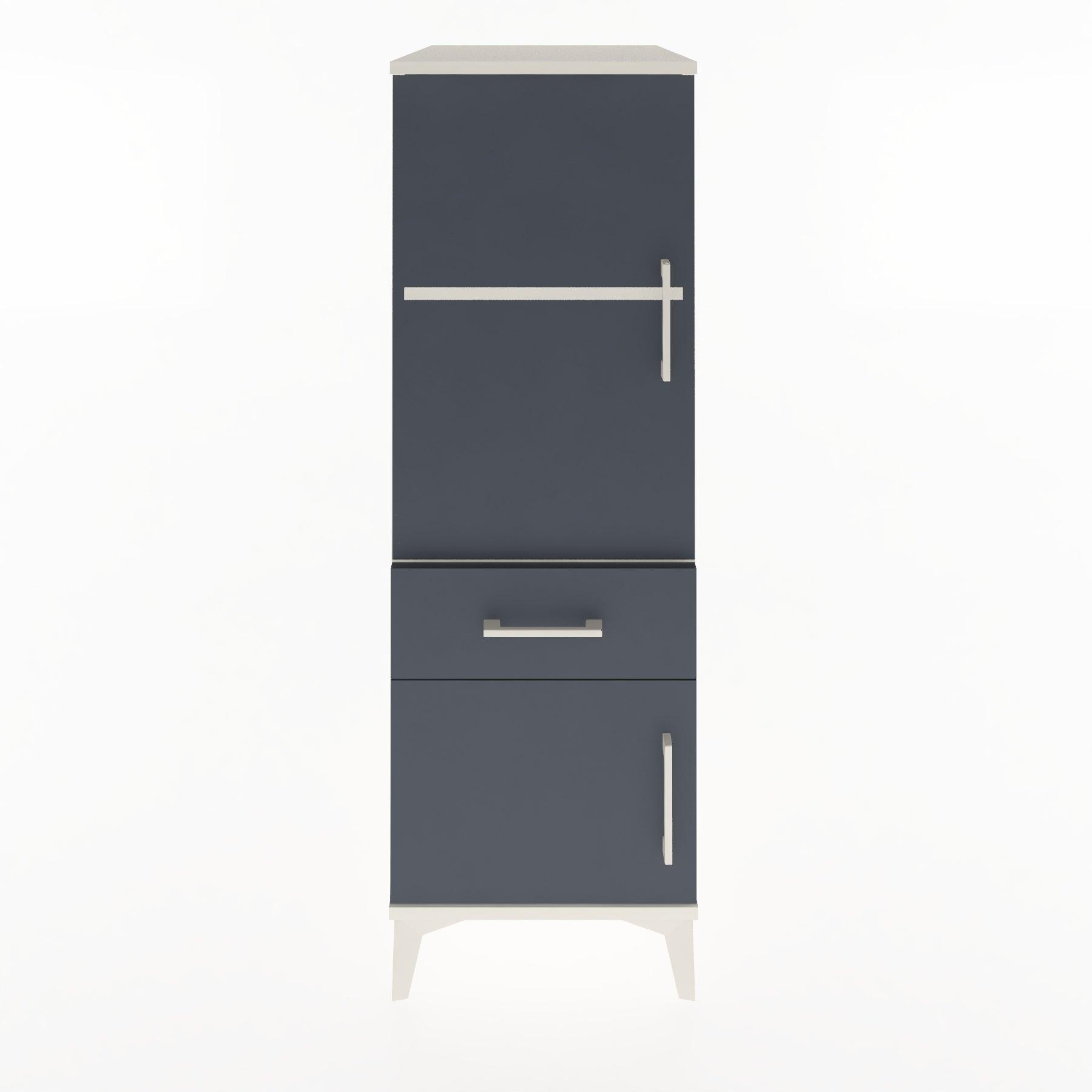 Woodntry Modular Cabinet Moonstone 44x30x122 cm with Doors and Drawers KC44-1