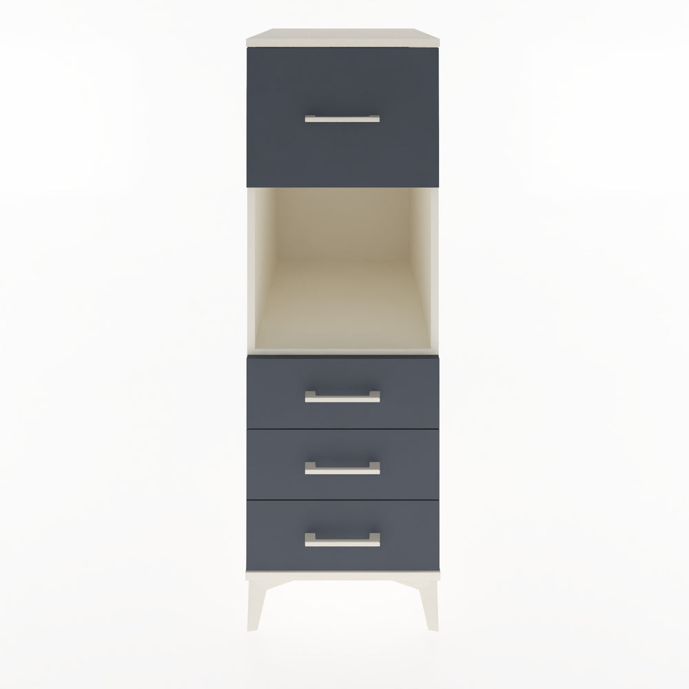 Woodntry Modular Cabinet Moonstone 44x59x122 cm with Drawers and Shelves CR94-1