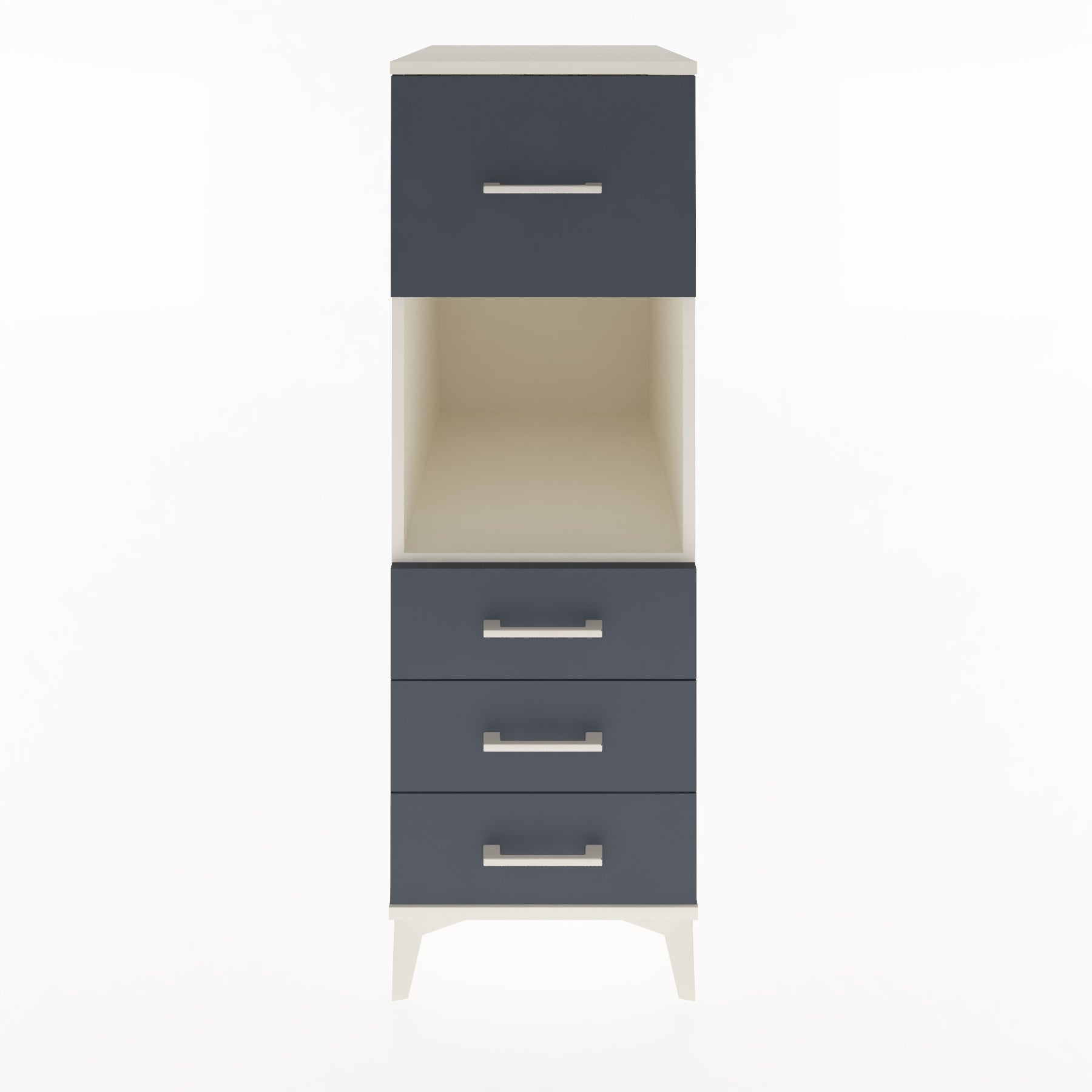 Woodntry Modüler Dolap Aytaşı 44x59x122 cm Çekmeceli ve Raflı CR94-1
