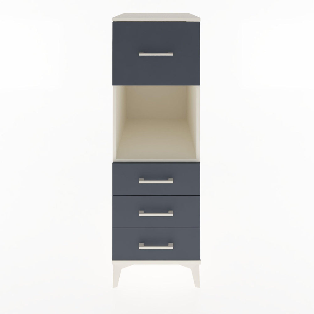 Woodntry Modular Cabinet Moonstone 44x30x122 cm with Drawers and Shelves CR94-1