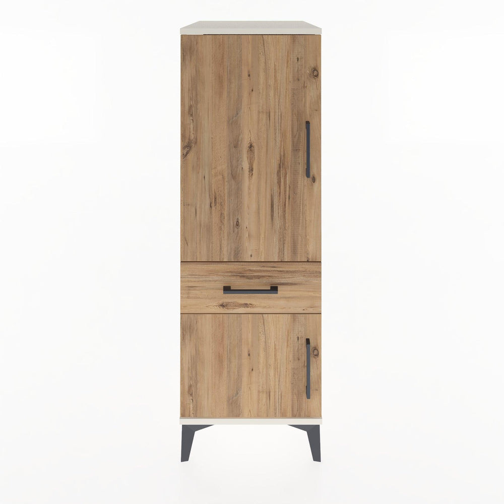 Woodntry Modular Cabinet Moonstone 44x30x122 cm with Doors and Drawers KC133-1