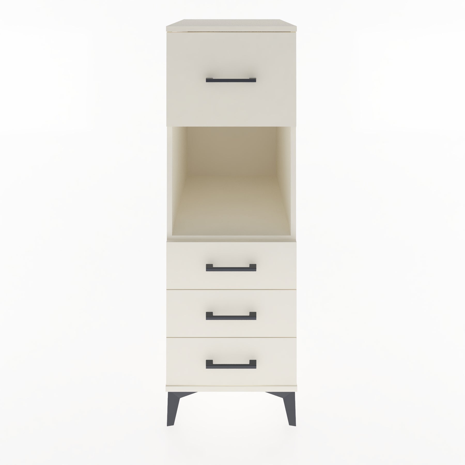 Woodntry Modüler Dolap Aytaşı 44x59x122 cm Çekmeceli ve Raflı CR94-1