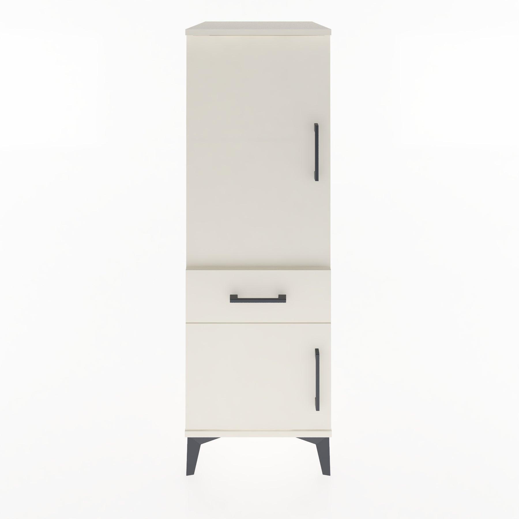 Woodntry Modular Cabinet Moonstone 44x30x122 cm with Doors and Drawers KC44-1