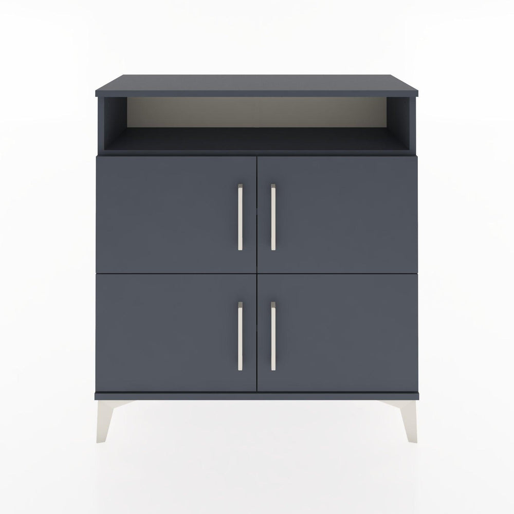 Woodntry Modular Dresser Anthracite 88x30x84 cm with Cover and Shelf KR44-2