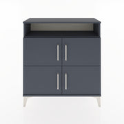 Woodntry Modular Dresser Anthracite 88x30x84 cm with Cover and Shelf KR44-2