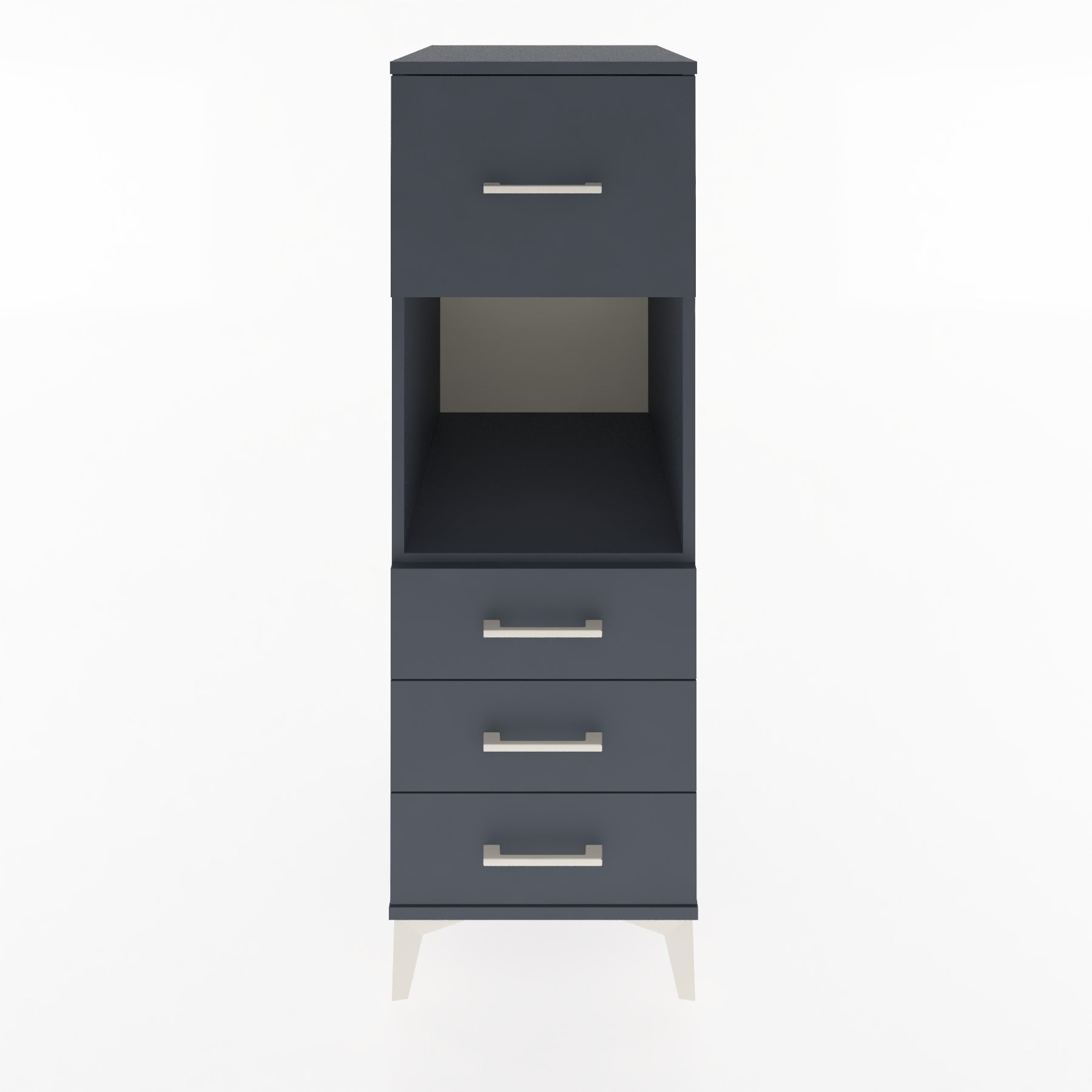 Woodntry Modular Cabinet Anthracite 44x59x122 cm with Drawers and Shelves CR94-2