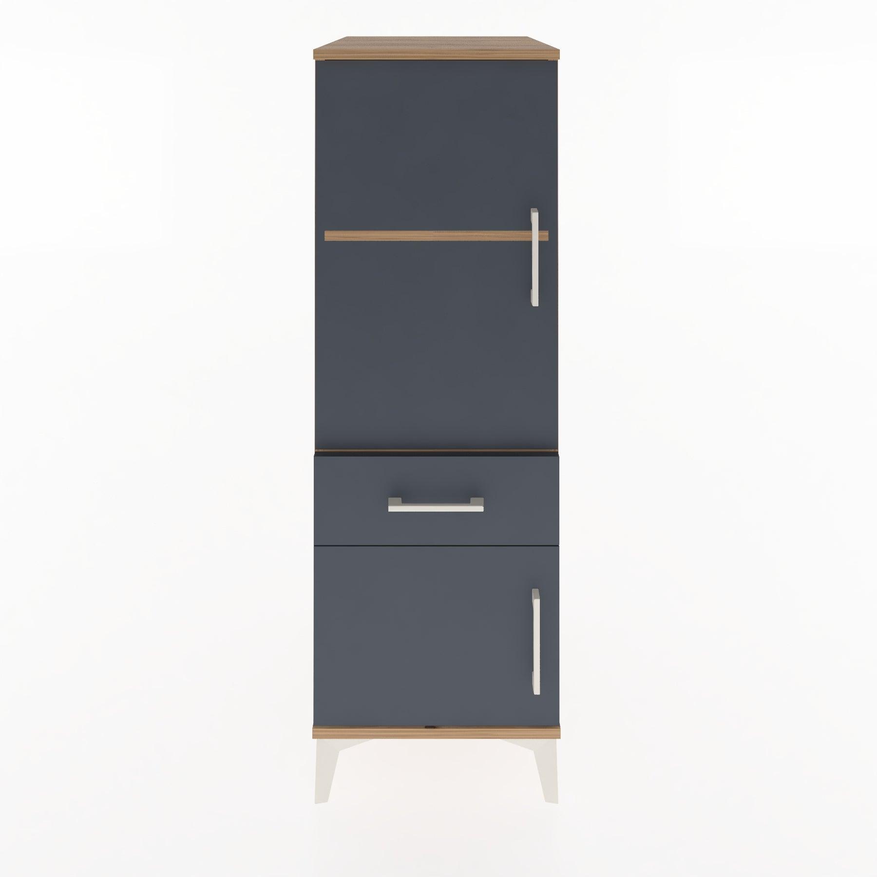 Woodntry Modular Cabinet Pine 44x30x122 cm with Doors and Drawers KC44-3