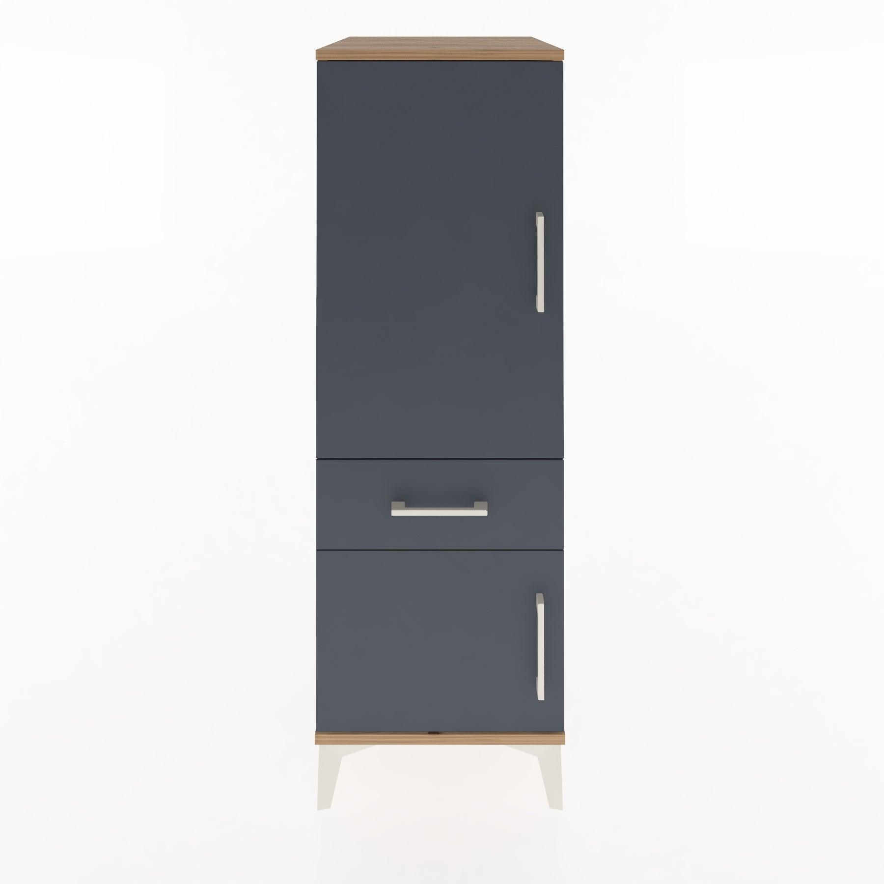 Woodntry Modular Cabinet Pine 44x30x122 cm with Doors and Drawers KC133-3