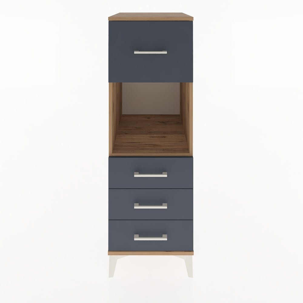 Woodntry Modular Cabinet Pine 44x59x122 cm with Drawers and Shelves CR94-3
