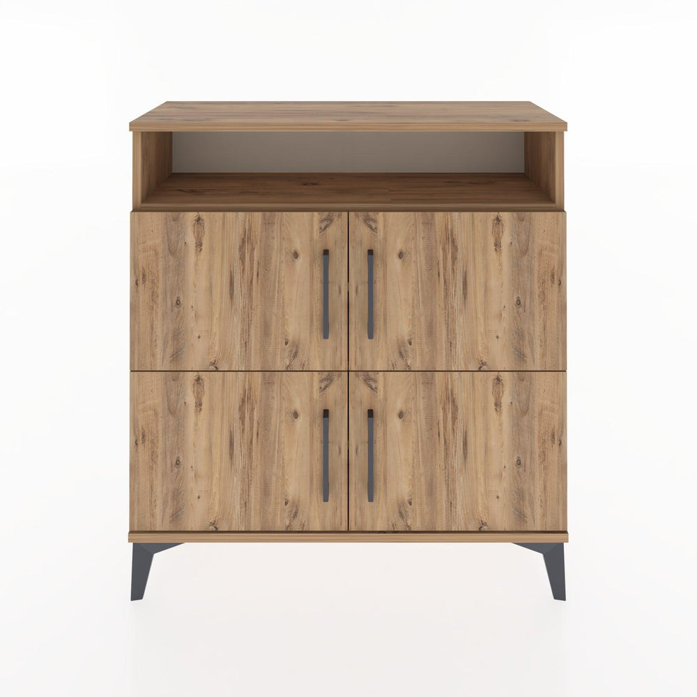 Woodntry Modular Dresser Pine 88x30x84 cm with Cover and Shelf KR44-3