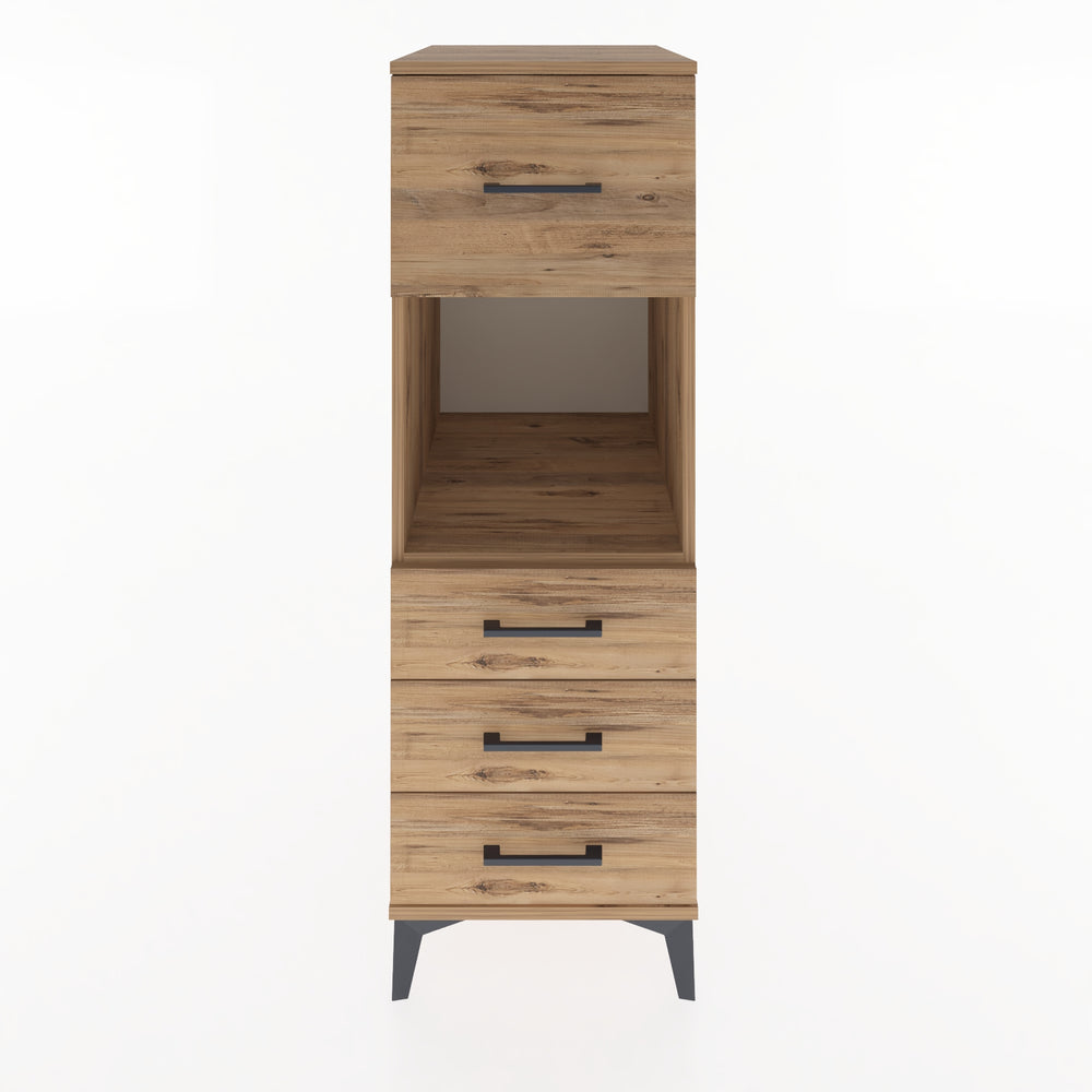 Woodntry Modular Cabinet Pine 44x59x122 cm with Drawers and Shelves CR94-3