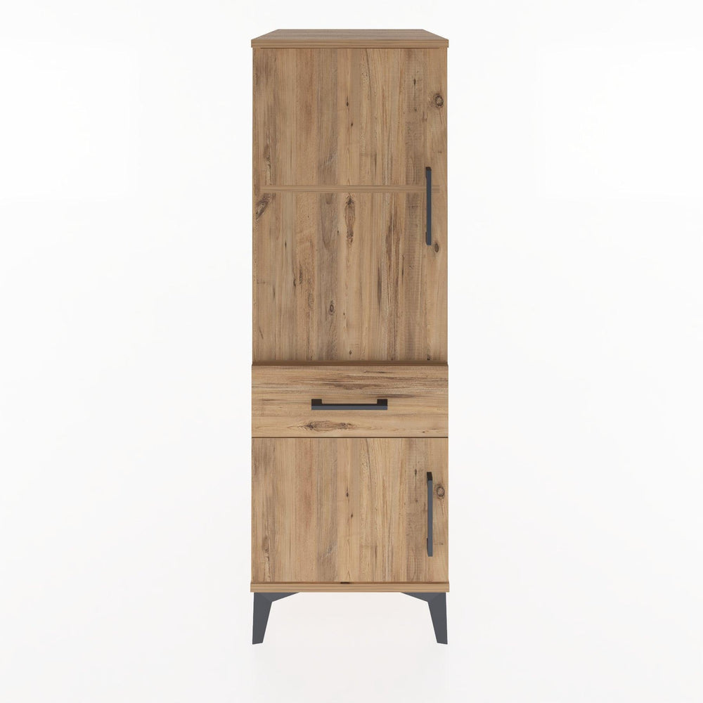 Woodntry Modular Cabinet Pine 44x30x122 cm with Doors and Drawers KC44-3